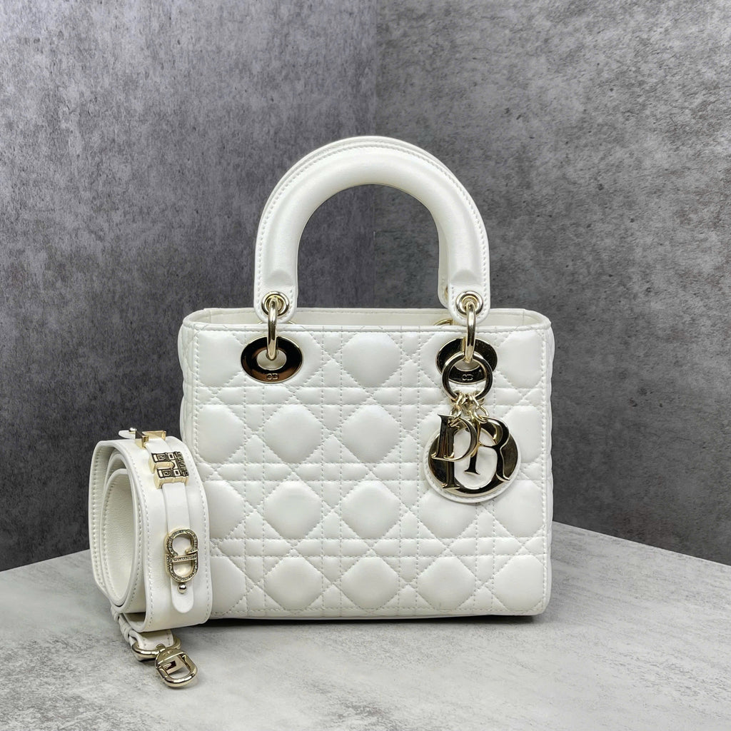 Dior Lady Dior Small Trắng