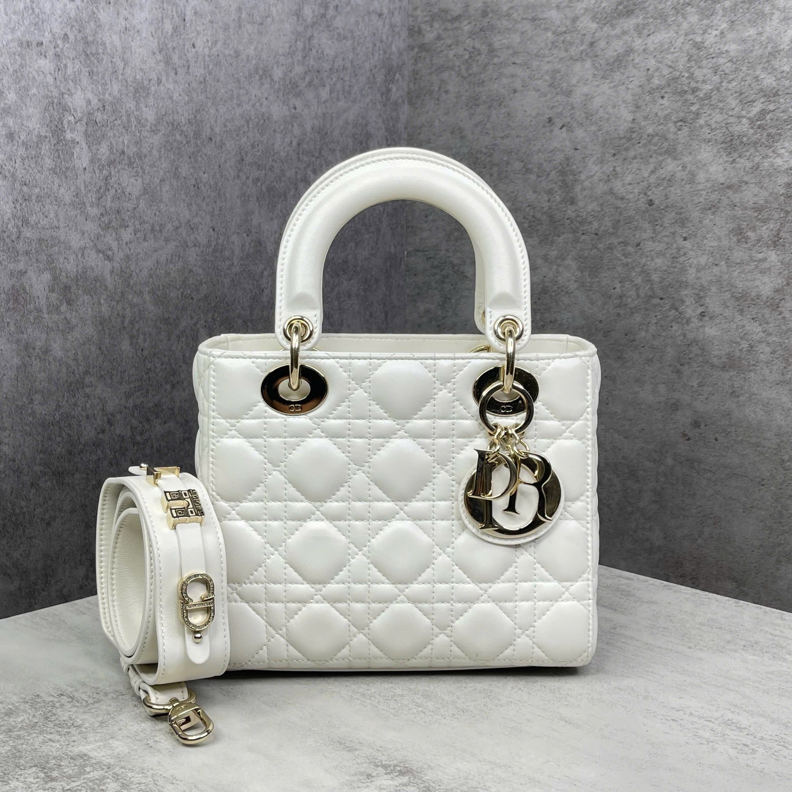 Dior Lady Dior Small Trắng