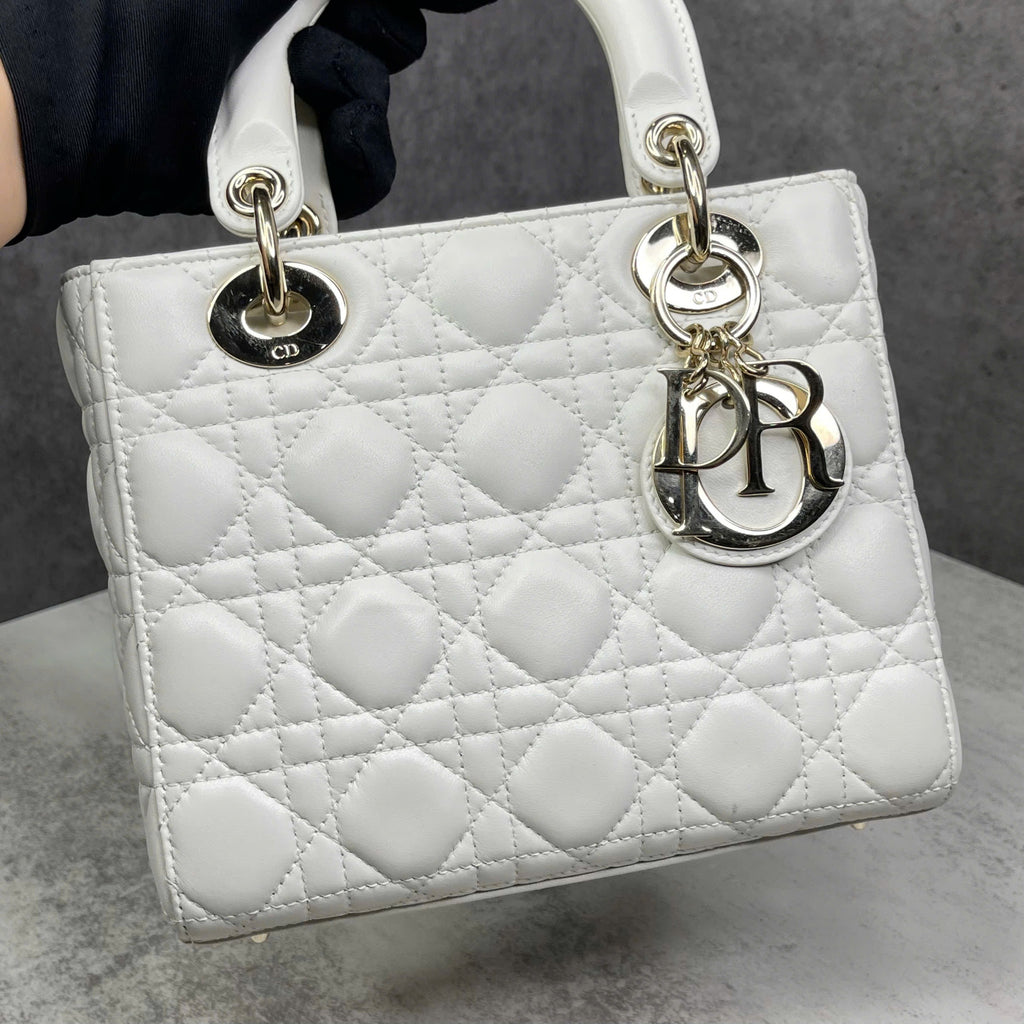 Dior Lady Dior Small Trắng