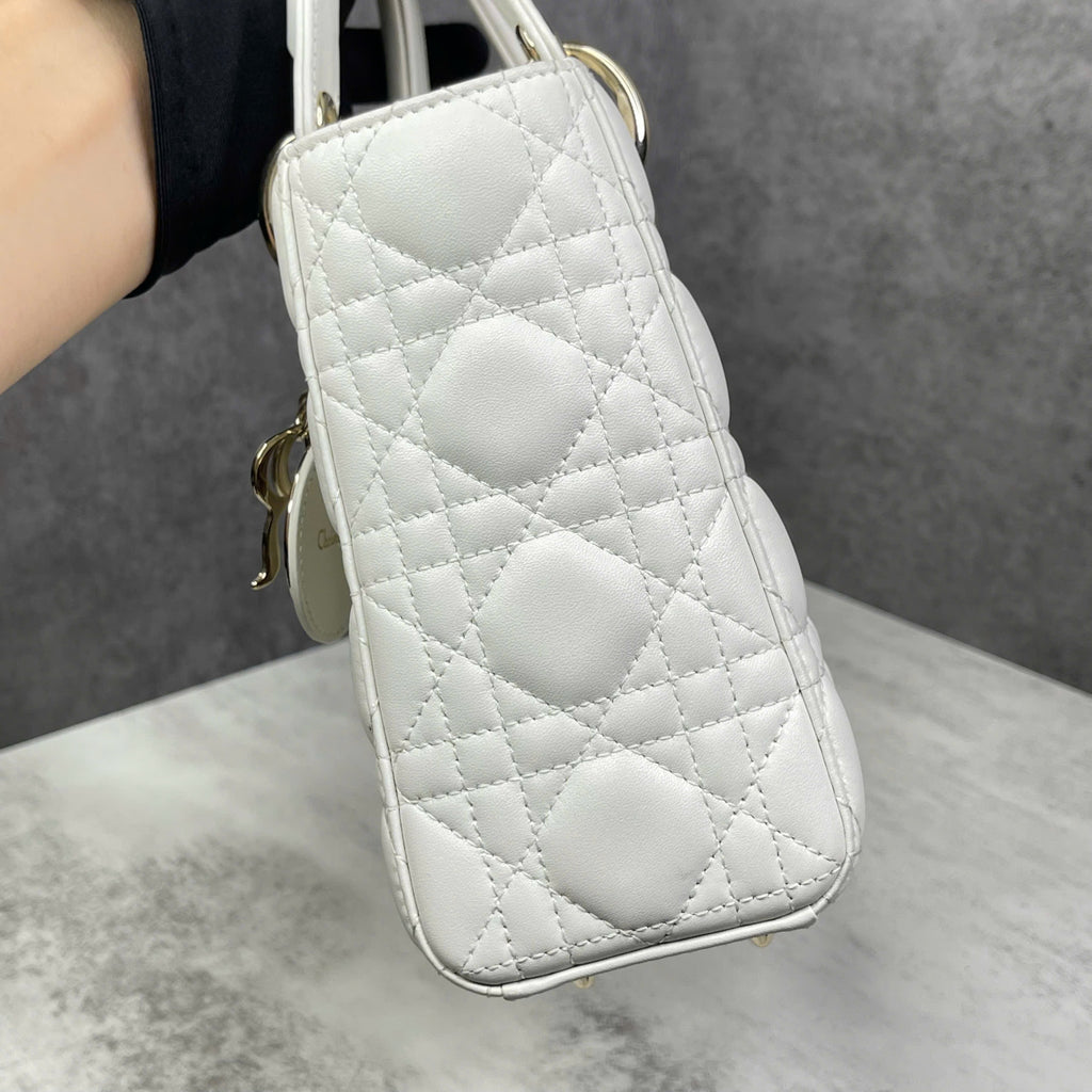 Dior Lady Dior Small Trắng