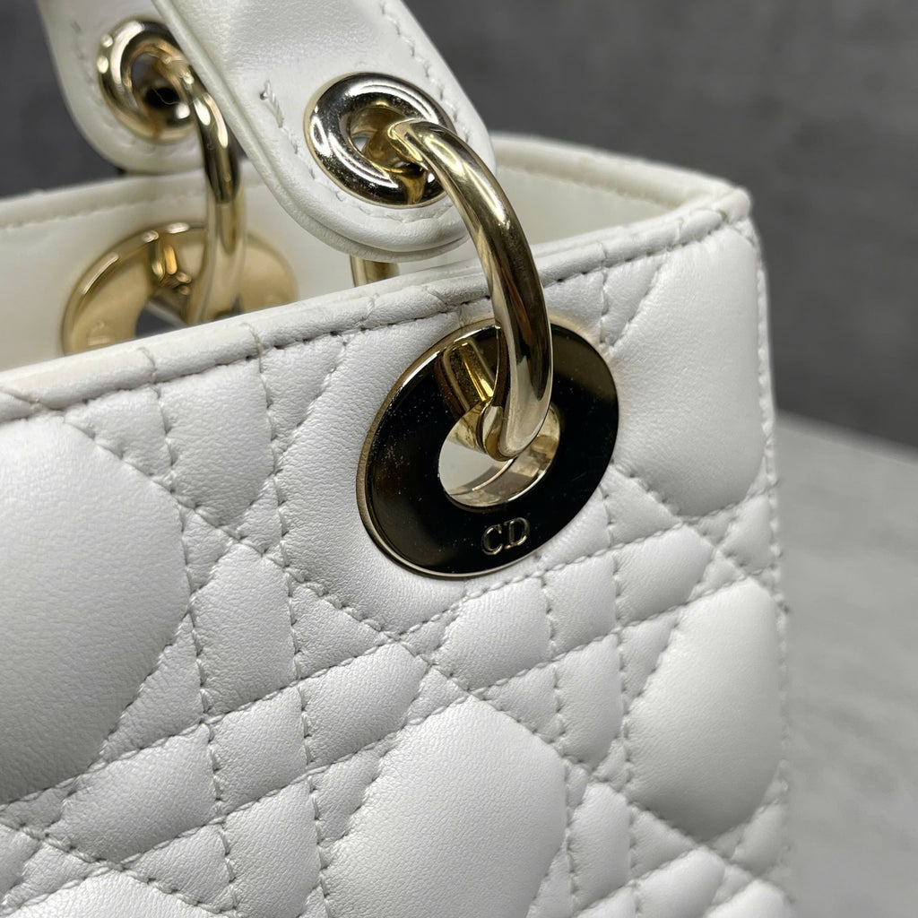 Dior Lady Dior Small Trắng