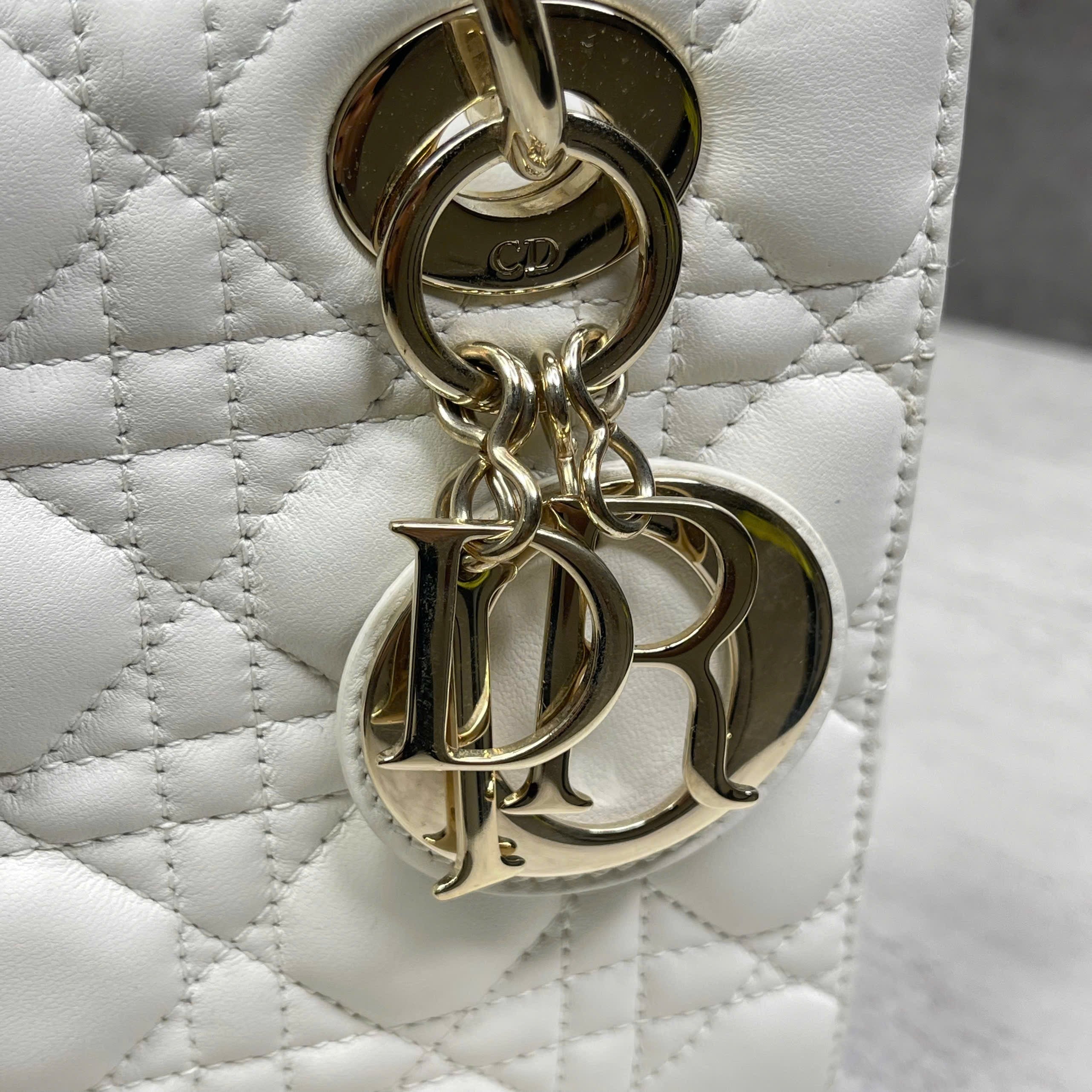 Dior Lady Dior Small Trắng