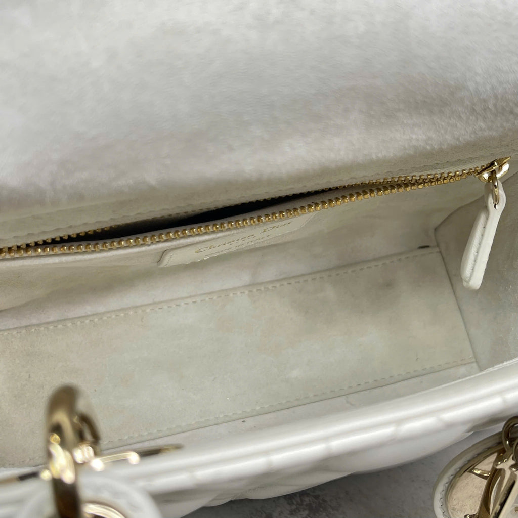 Dior Lady Dior Small Trắng