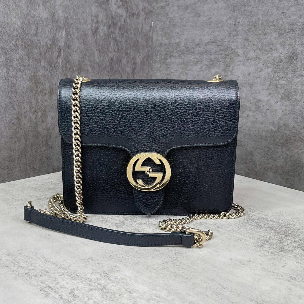 Gucci Interlocking G Leather
