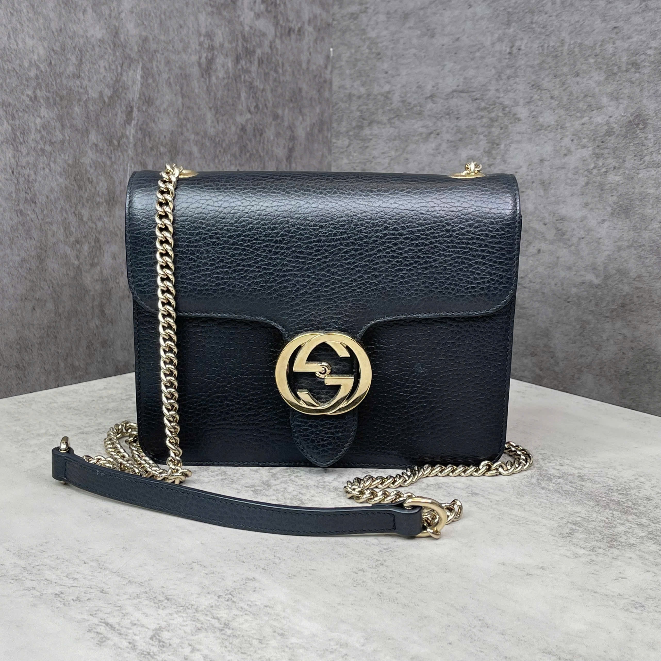 Gucci Interlocking G Leather
