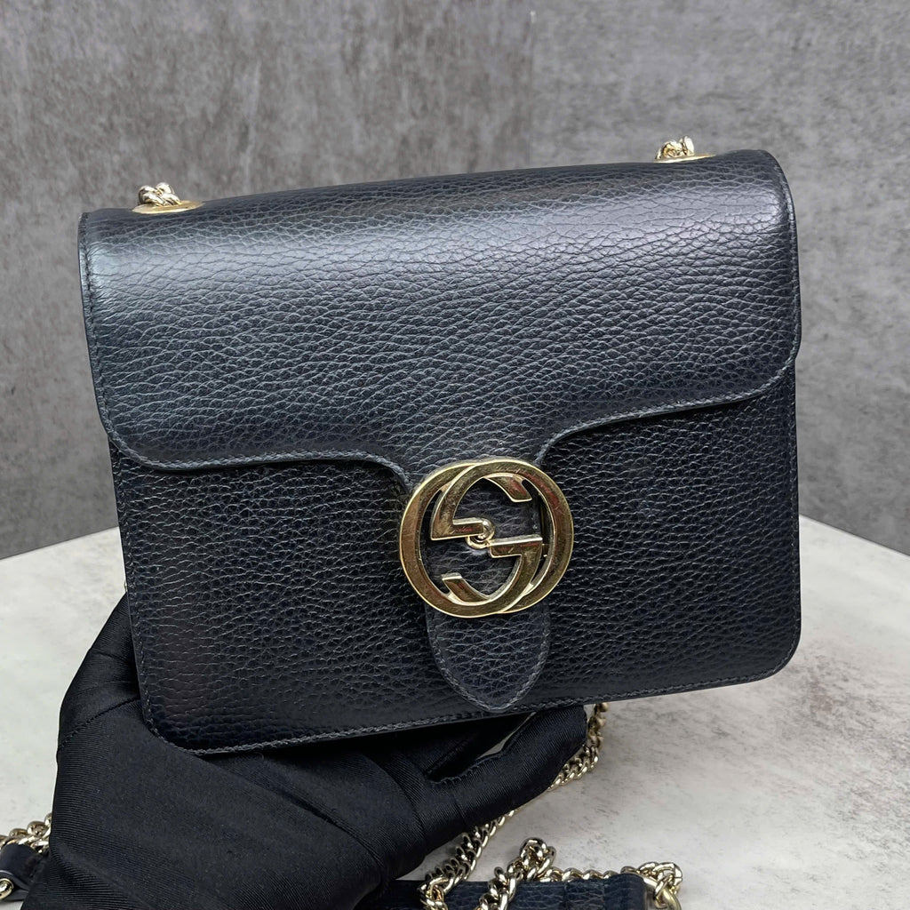 Gucci Interlocking G Leather