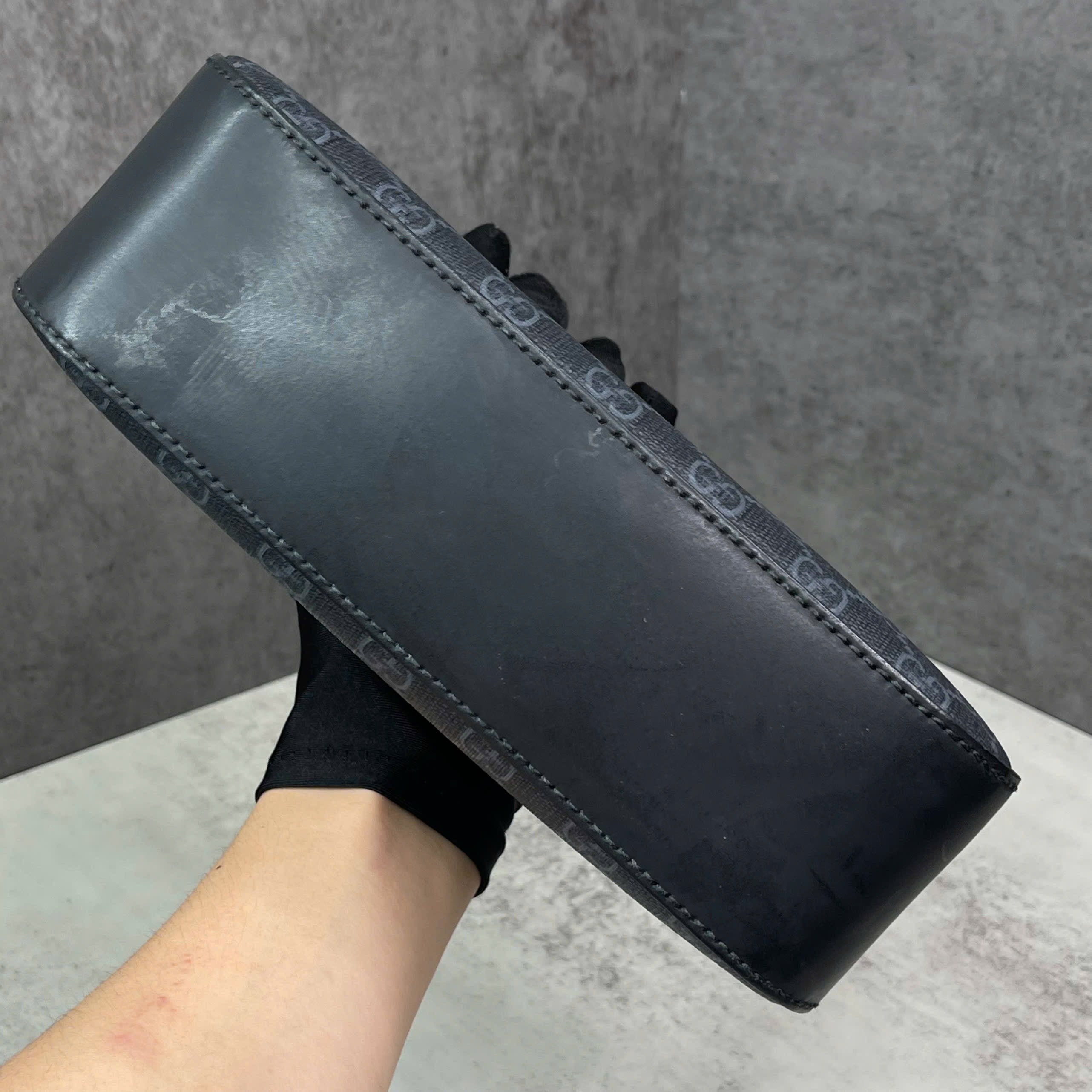 Gucci GG Supreme Messenger Bag phối dây web