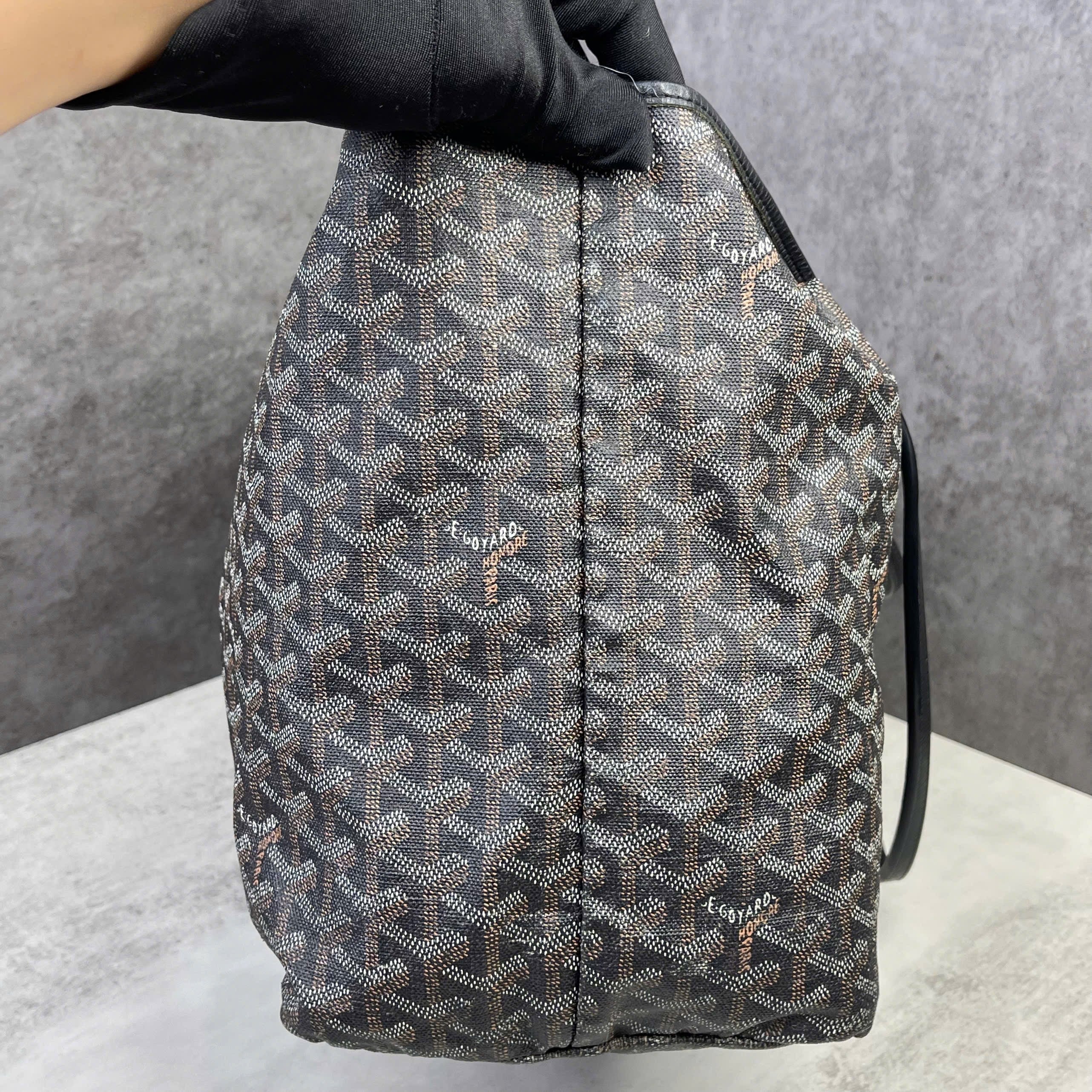Goyard Saint Louis GM Tote màu Black/Tan