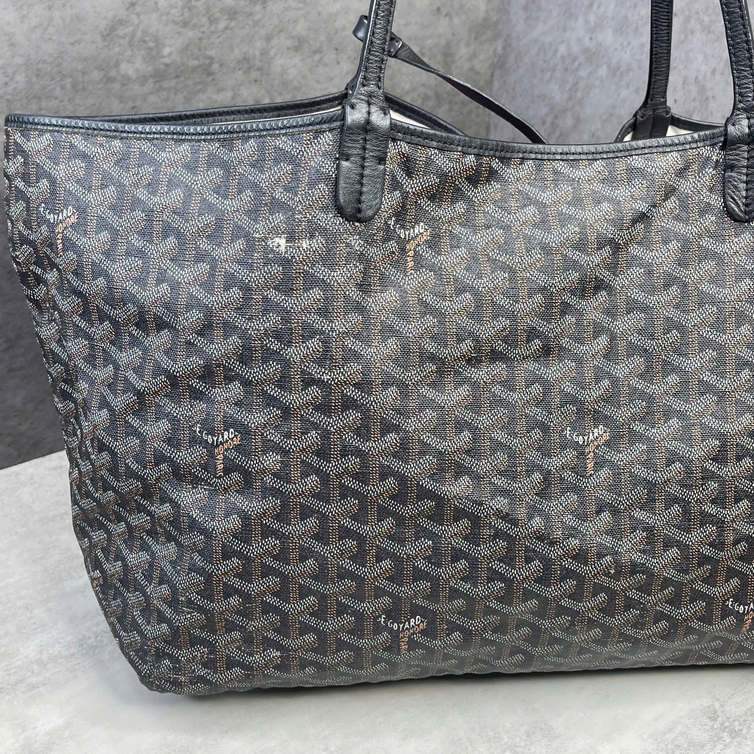 Goyard Saint Louis GM Tote màu Black/Tan
