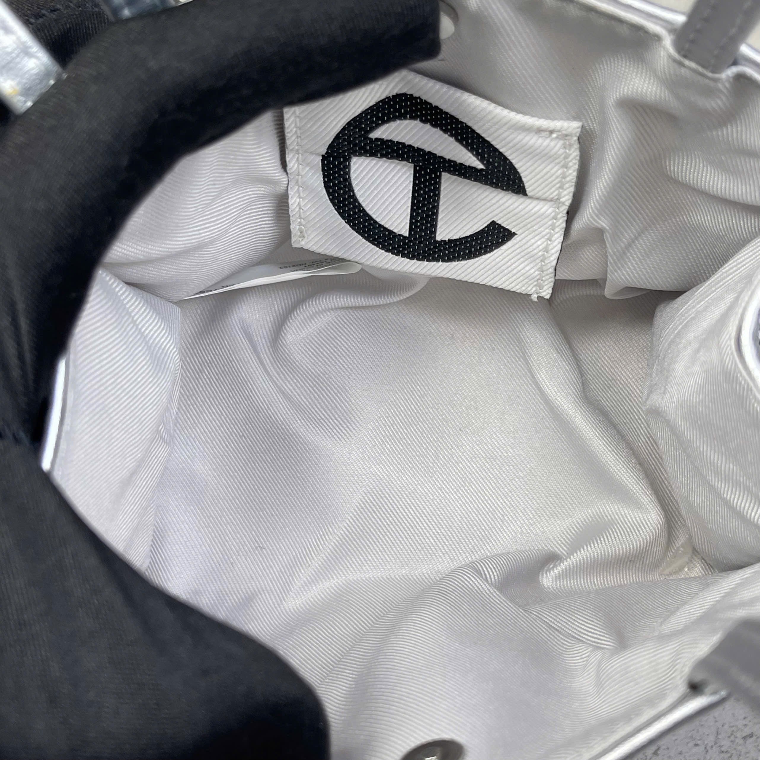 Telfar Shopping Bag mini màu bạc