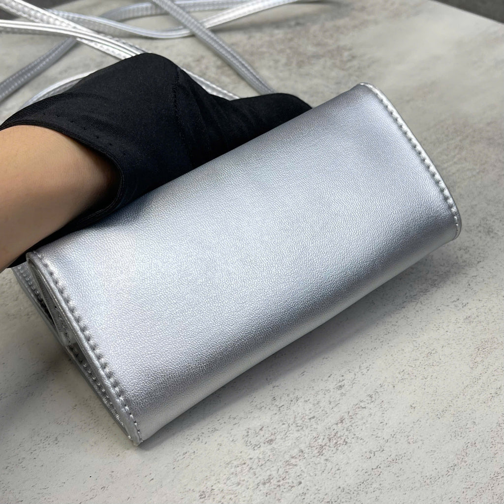 Telfar Shopping Bag mini màu bạc