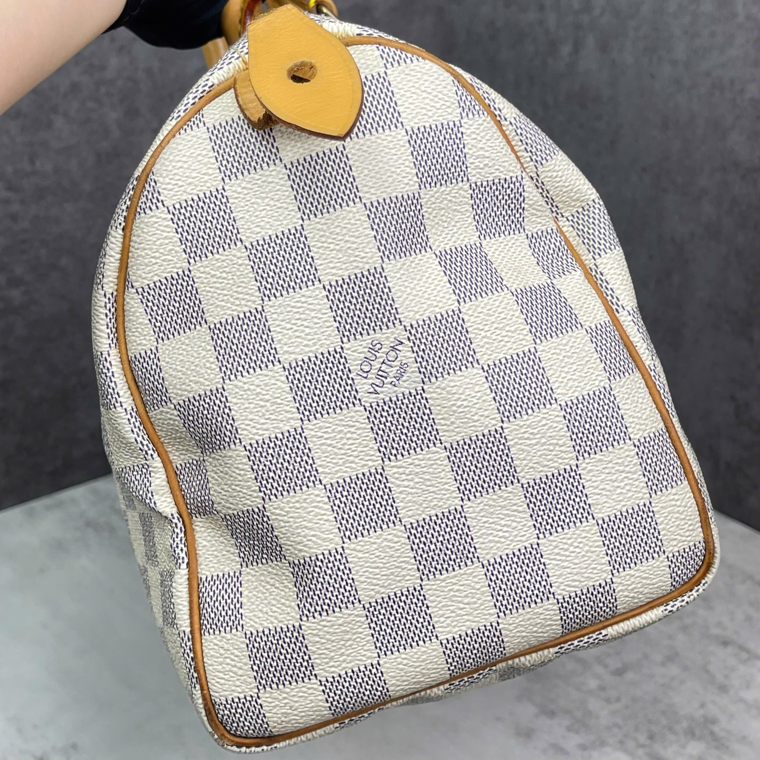 Louis Vuitton Speedy Damier Azur size 25
