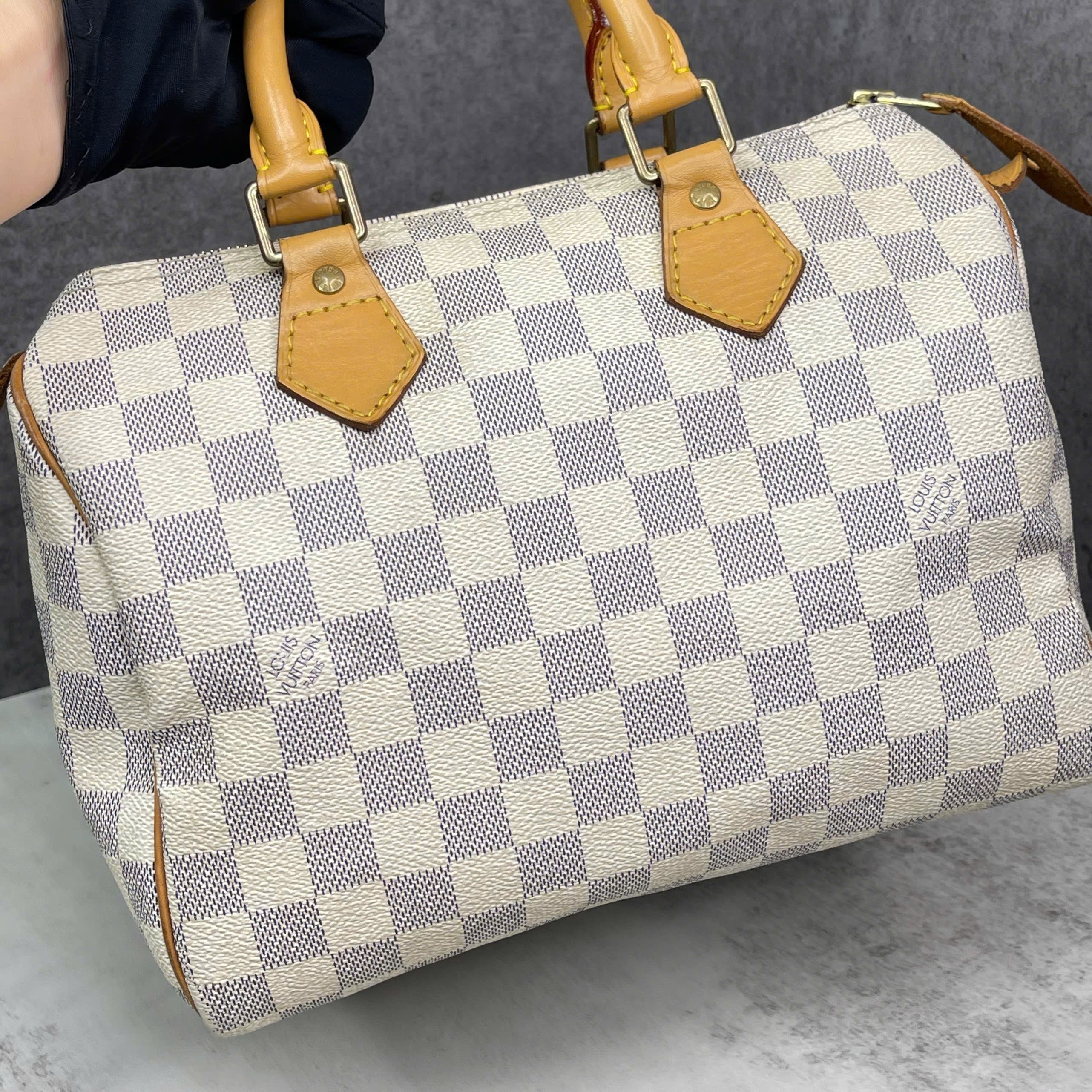 Louis Vuitton Speedy Damier Azur size 25