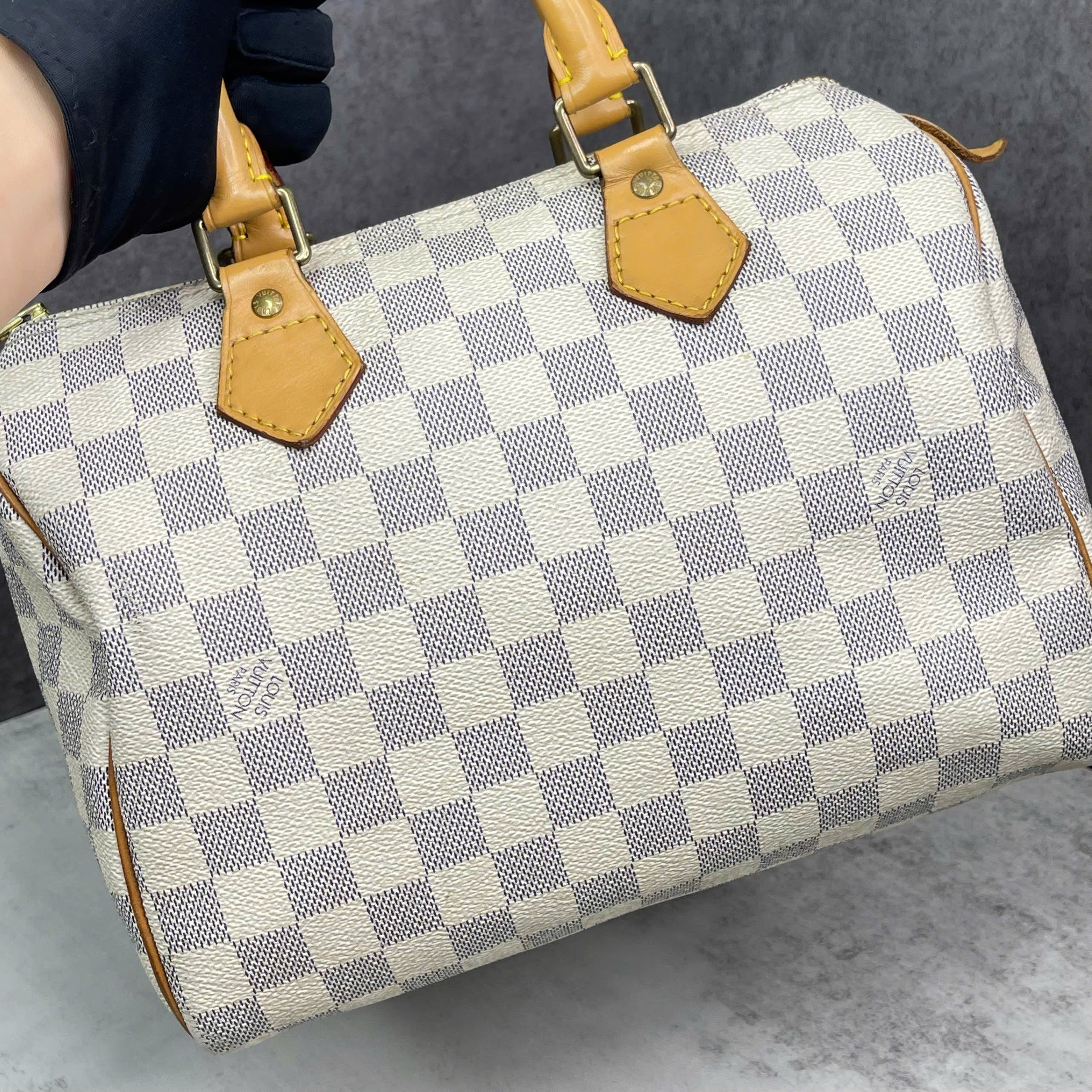 Louis Vuitton Speedy Damier Azur size 25