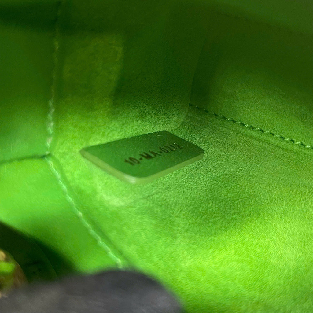 Lady Dior Micro màu xanh lá