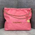 Chanel Hobo Bag Pink Code Chip
