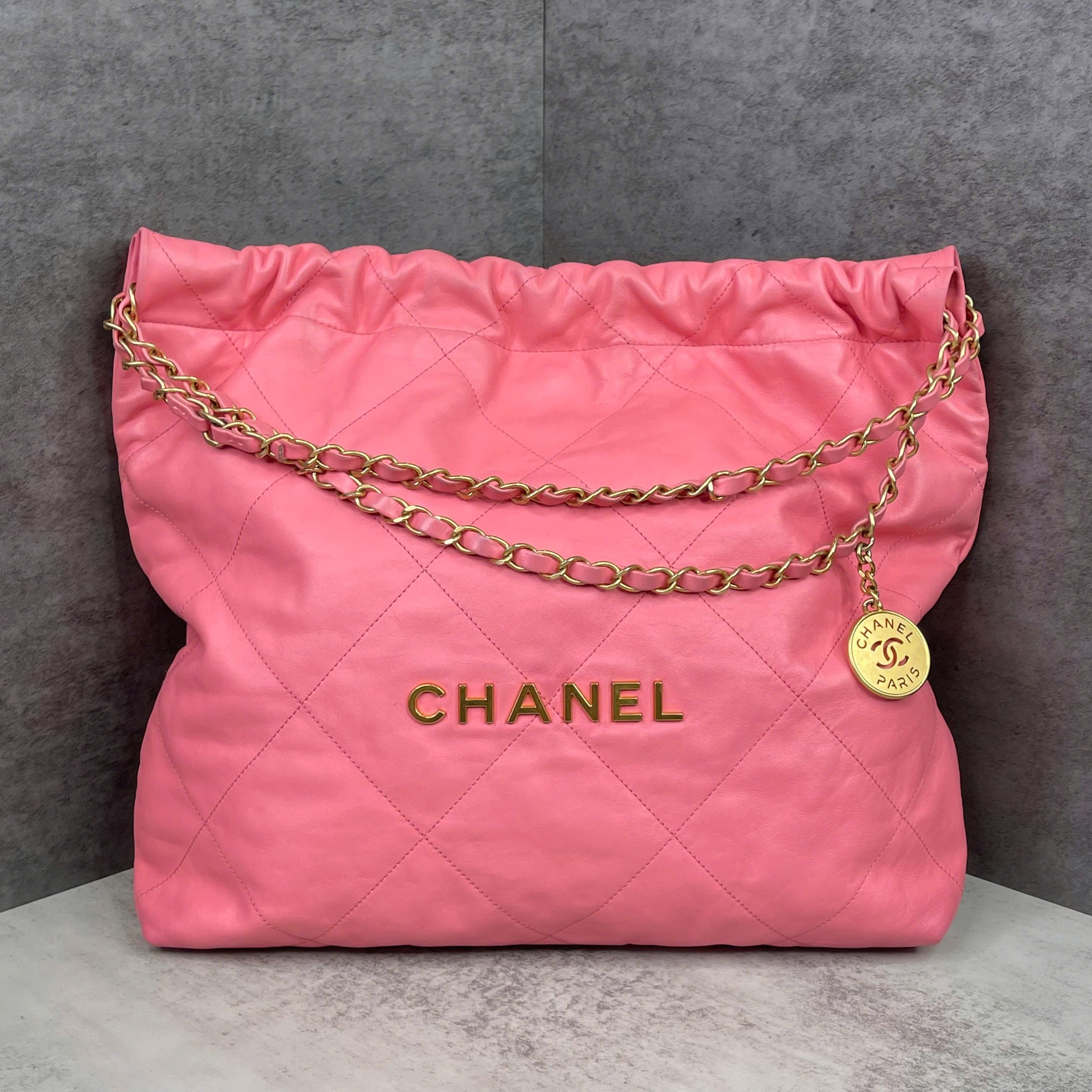Chanel Hobo Bag Pink Code Chip