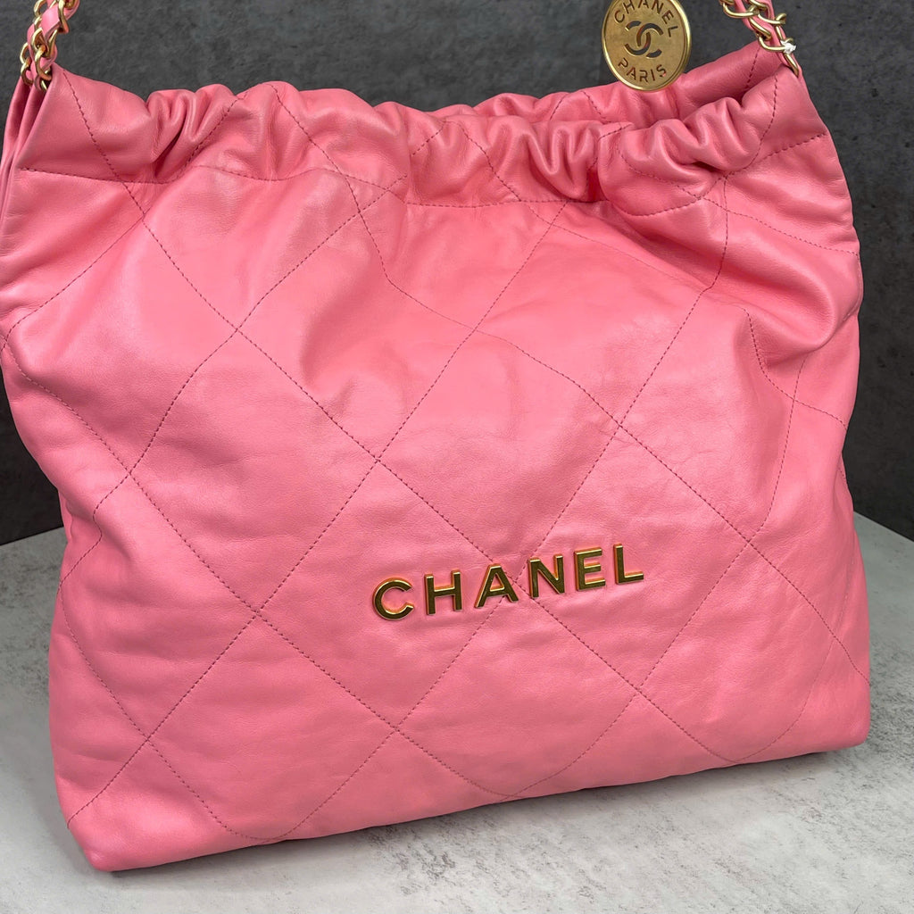 Chanel Hobo Bag Pink Code Chip