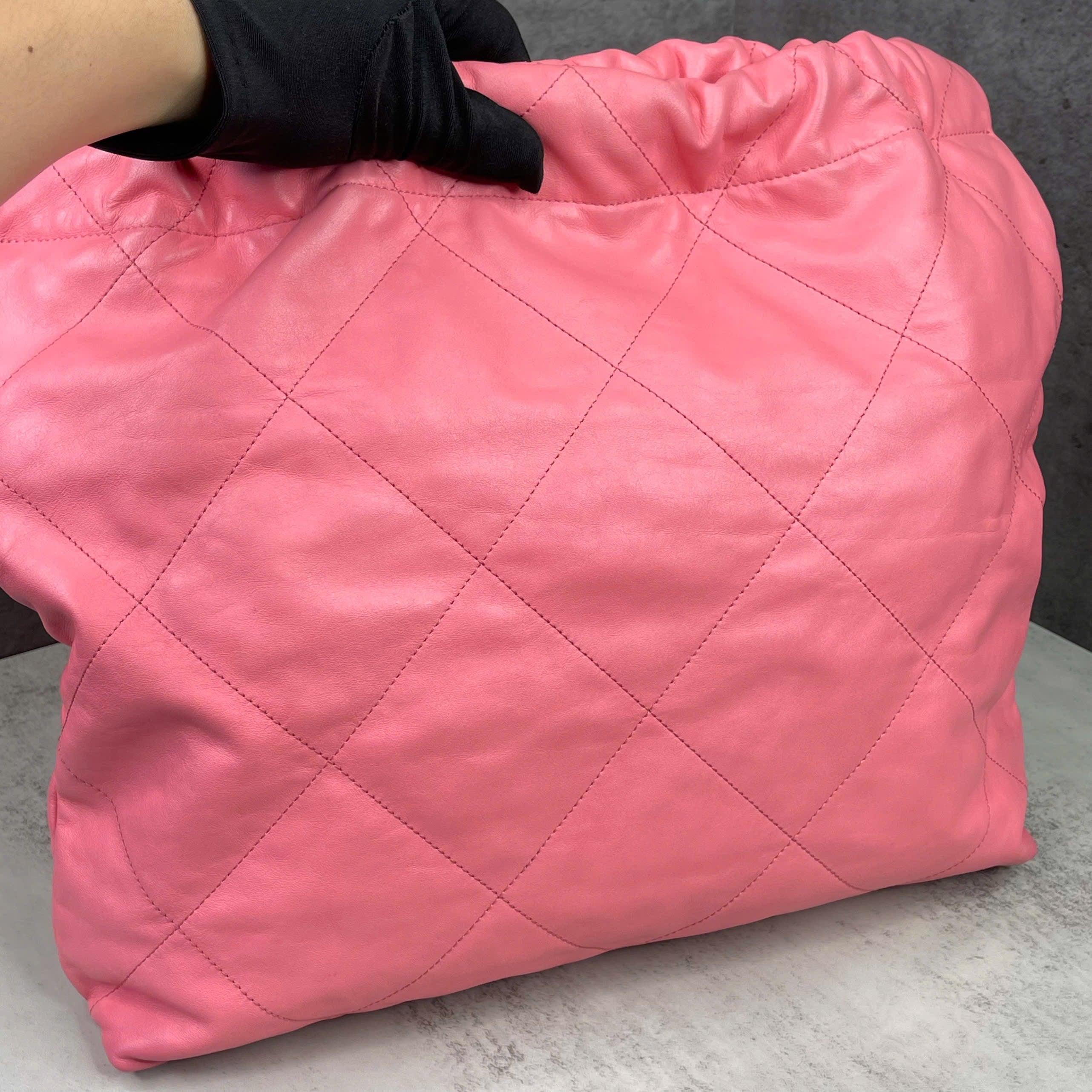 Chanel Hobo Bag Pink Code Chip