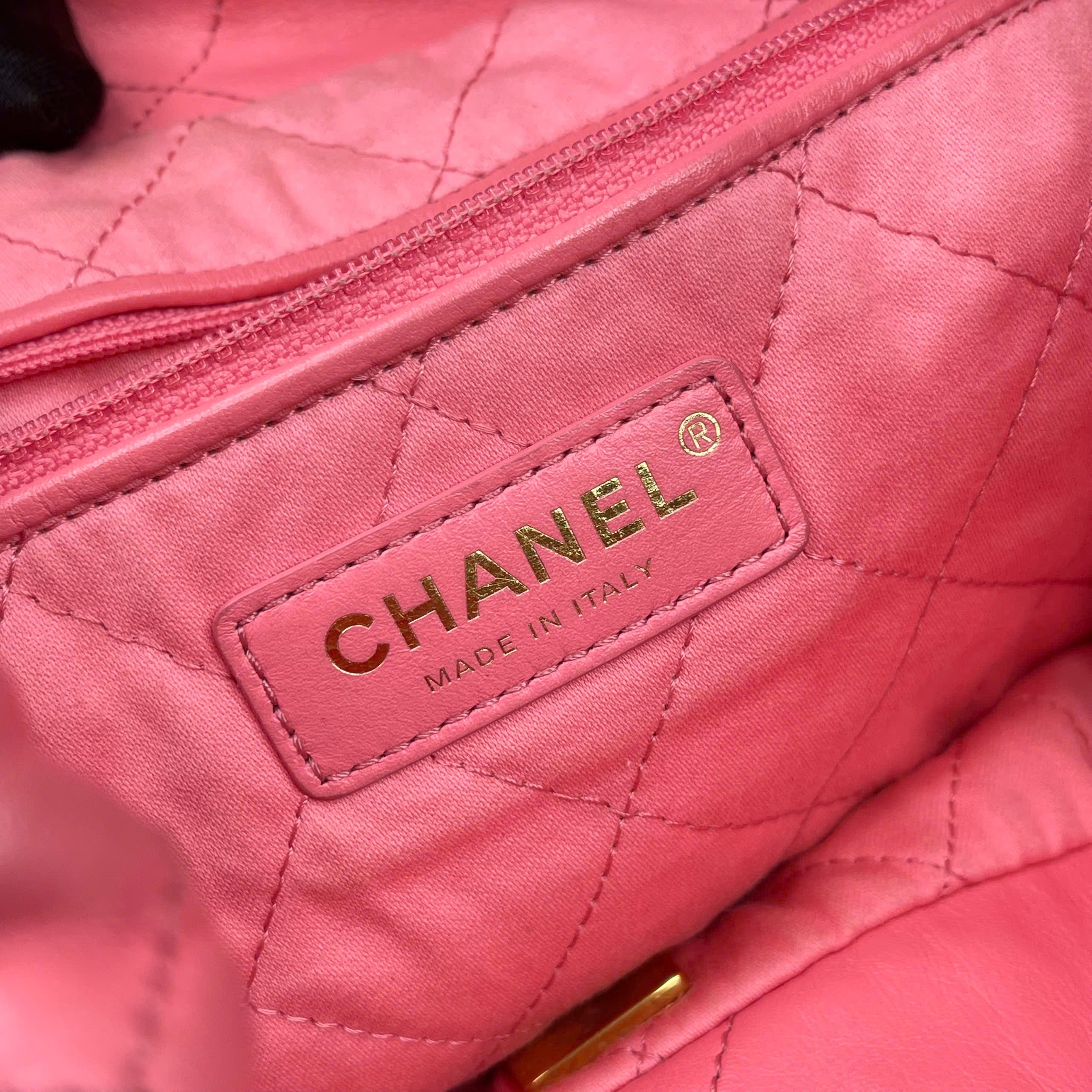 Chanel Hobo Bag Pink Code Chip