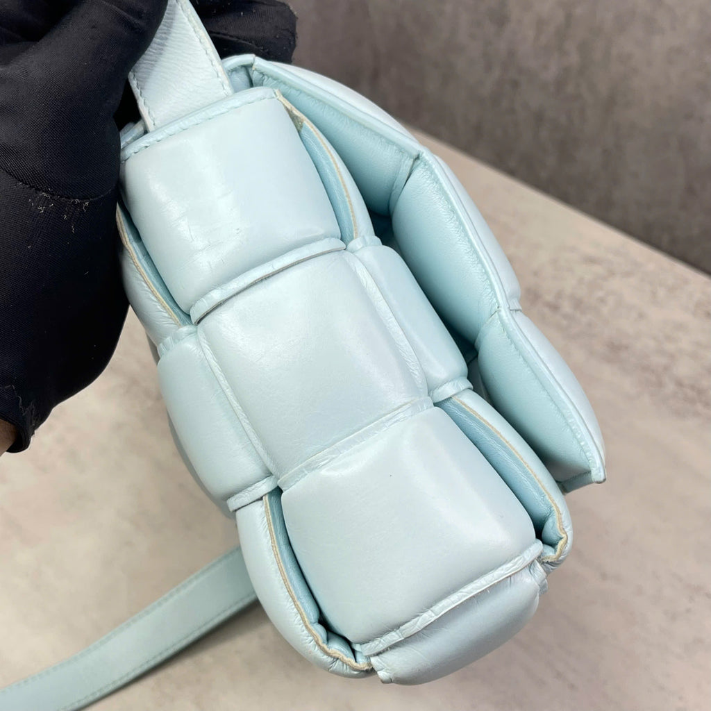 Bottega Veneta Cassette Padded Light Blue