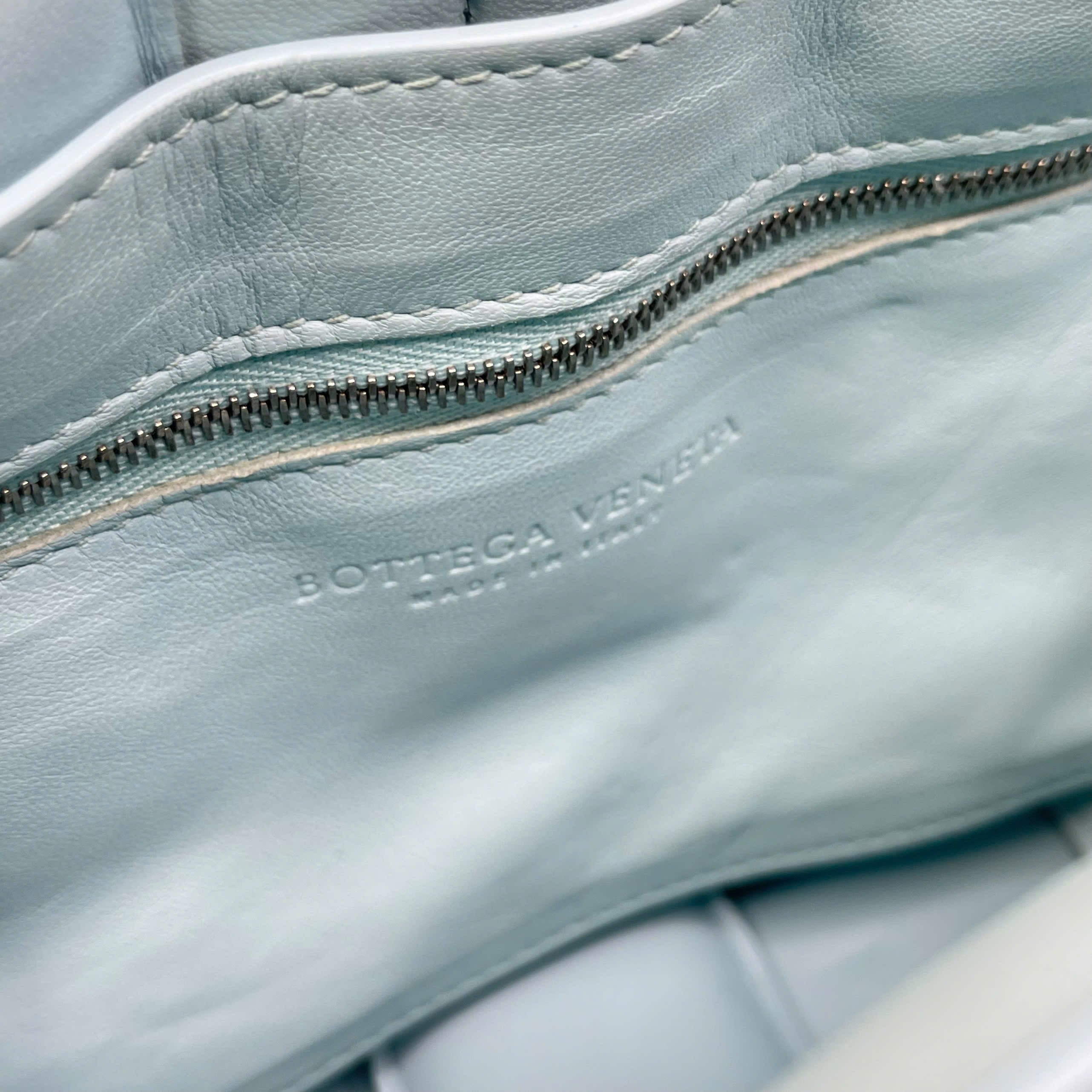 Bottega Veneta Cassette Padded Light Blue