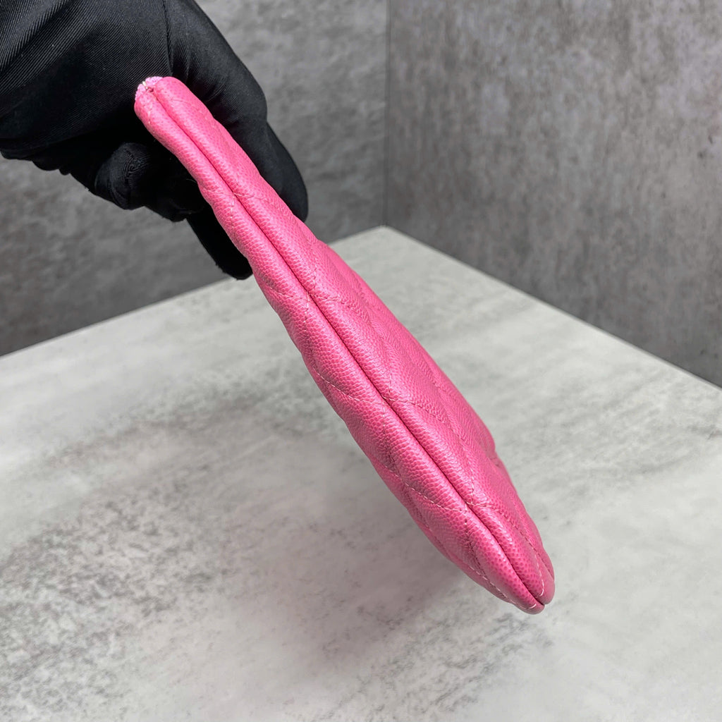 Clutch Chanel Classic Quilted O-Case Pink
