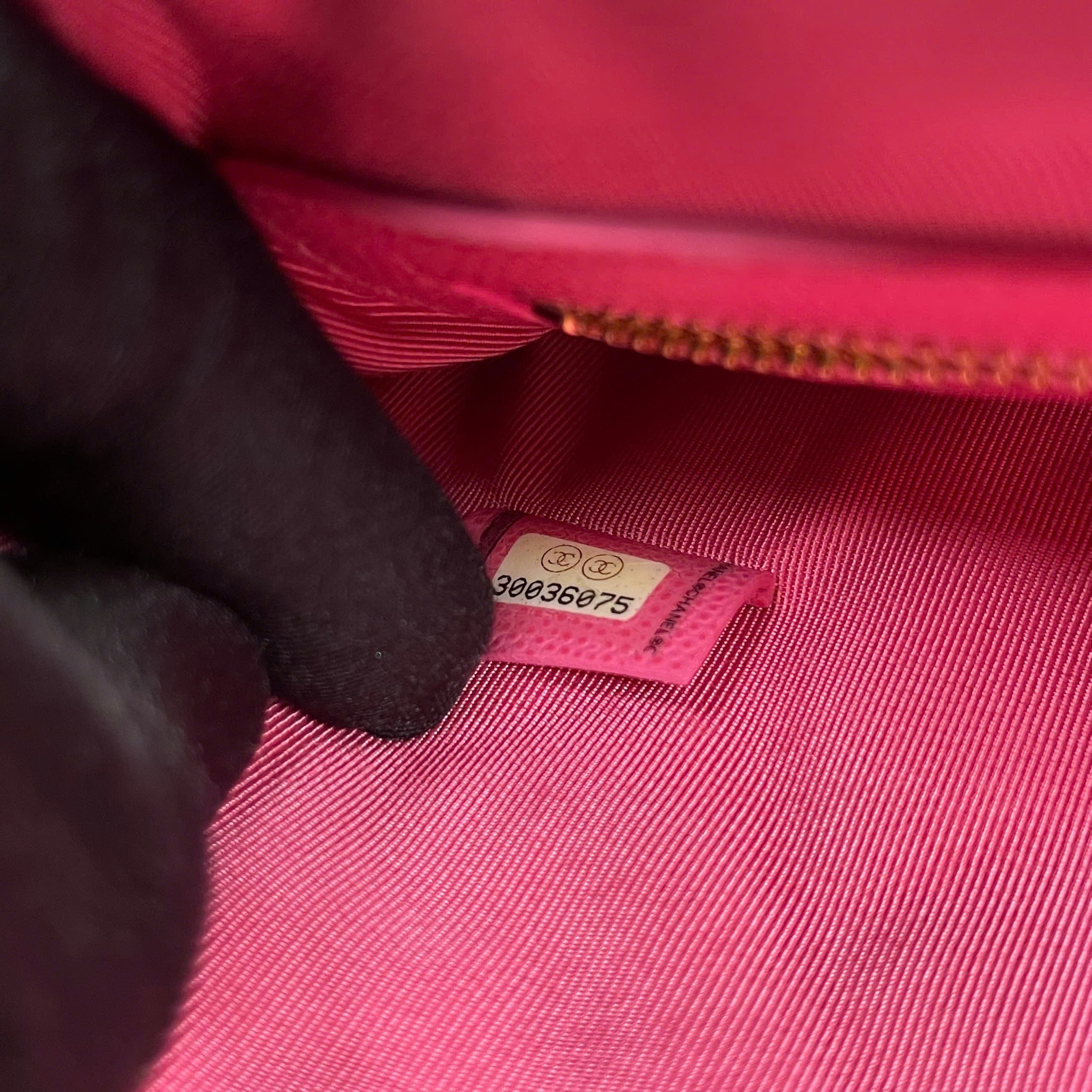 Clutch Chanel Classic Quilted O-Case Pink