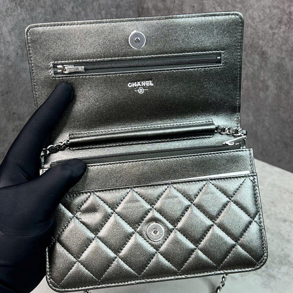 Chanel Wallet On Chain Metallic Code Chip