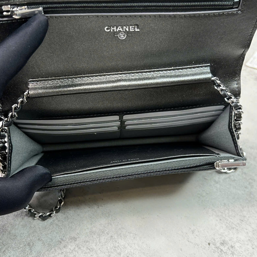 Chanel Wallet On Chain Metallic Code Chip