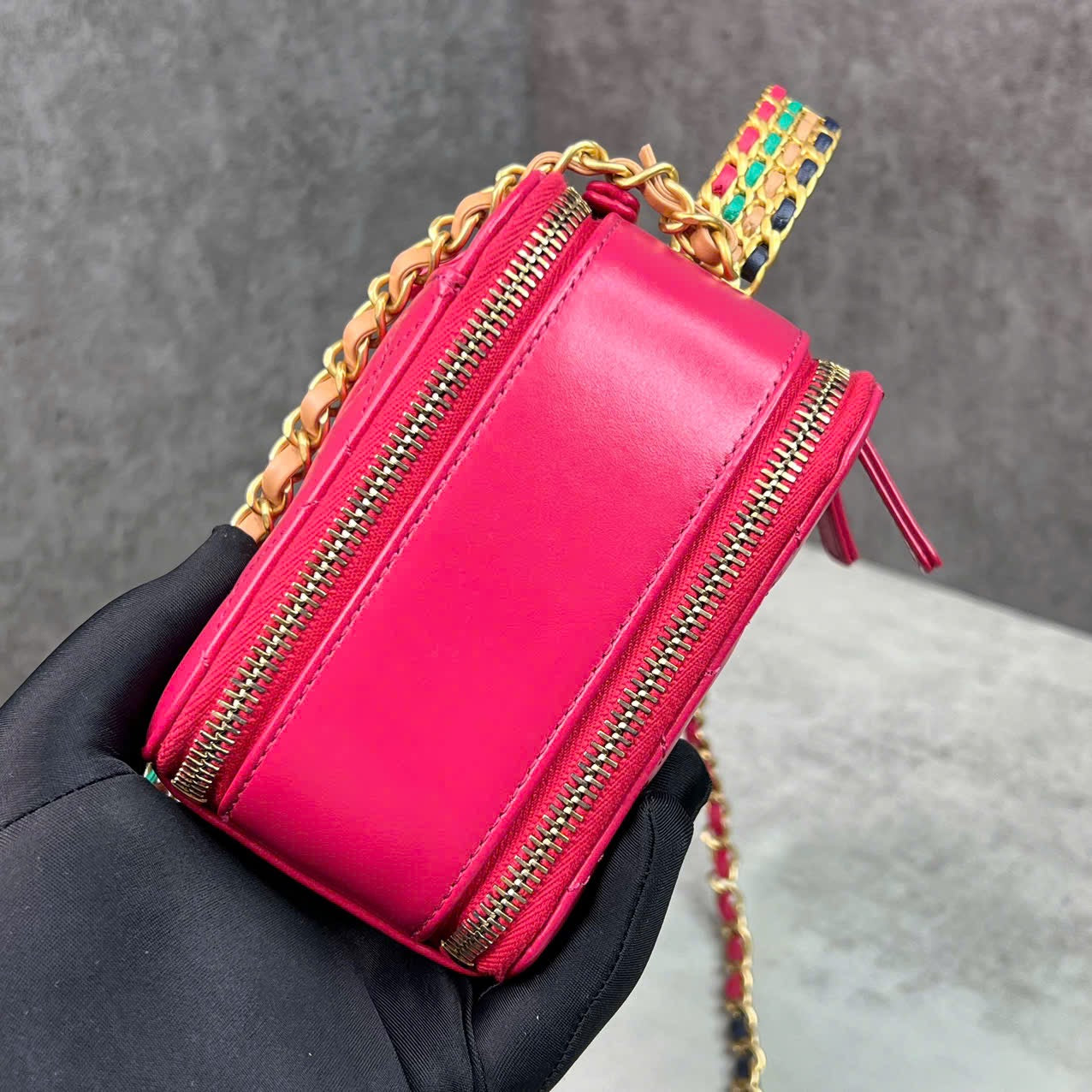 Chanel Vanity Case màu hồng