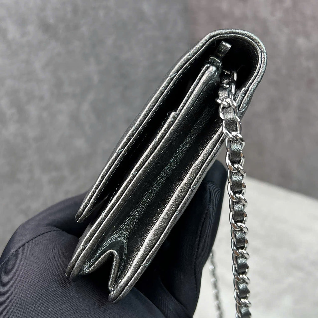 Chanel Wallet On Chain Metallic Code Chip