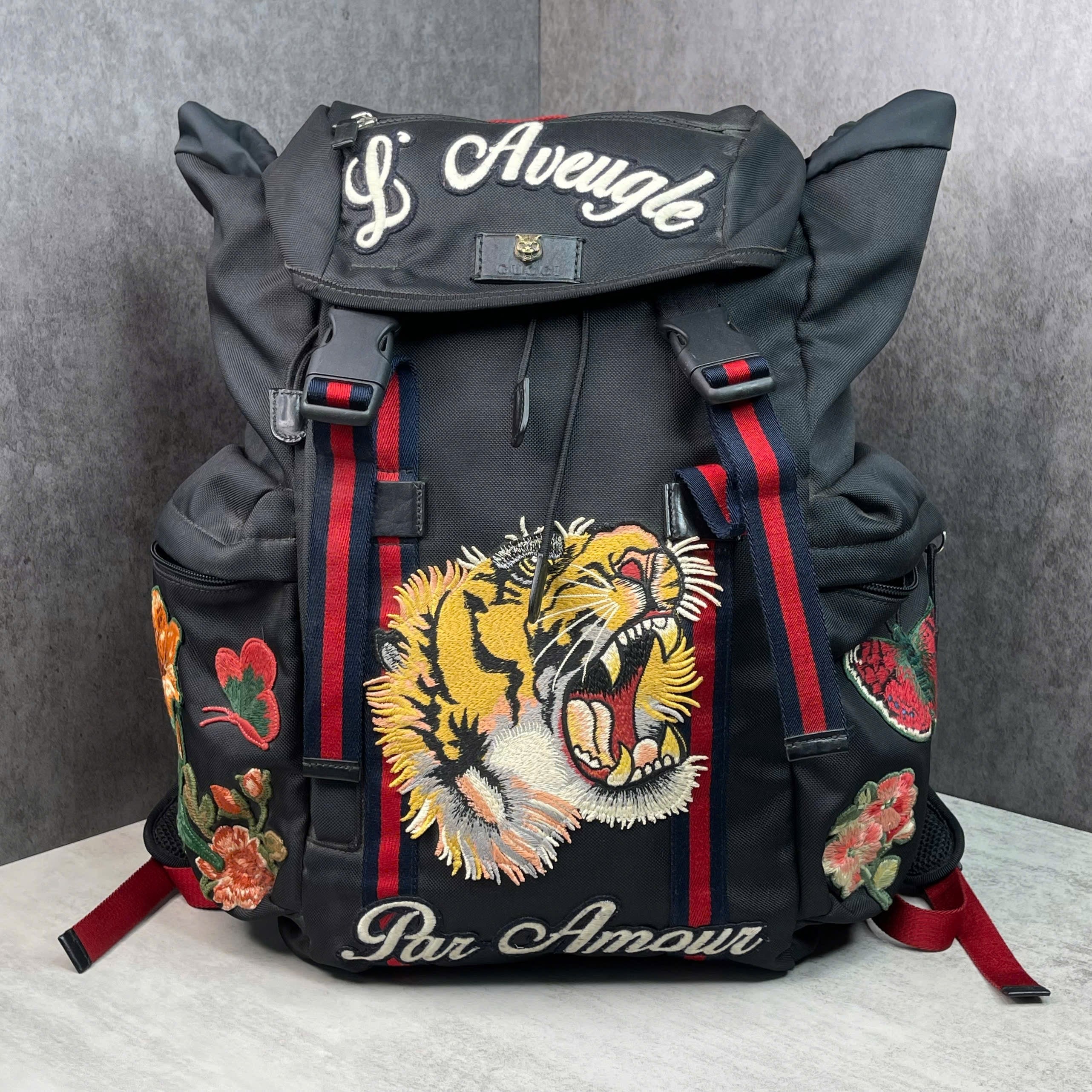 Balo Gucci L’Aveugle Par Amour thêu hổ