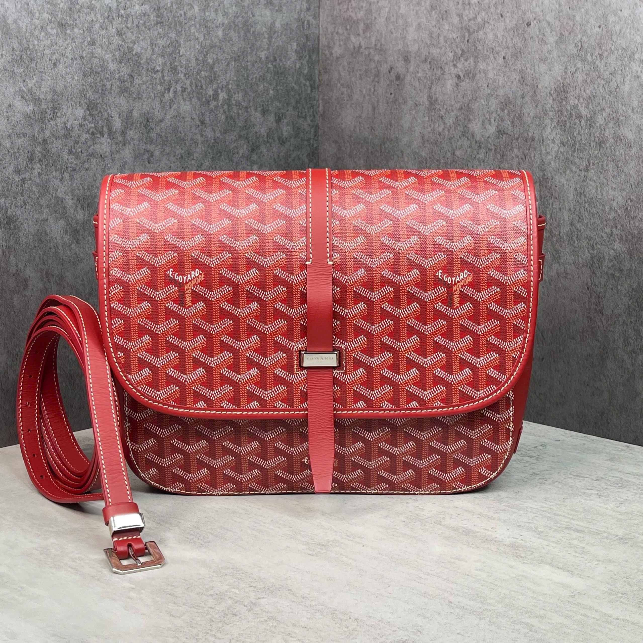 Goyard Belvedere PM Goyardine Red