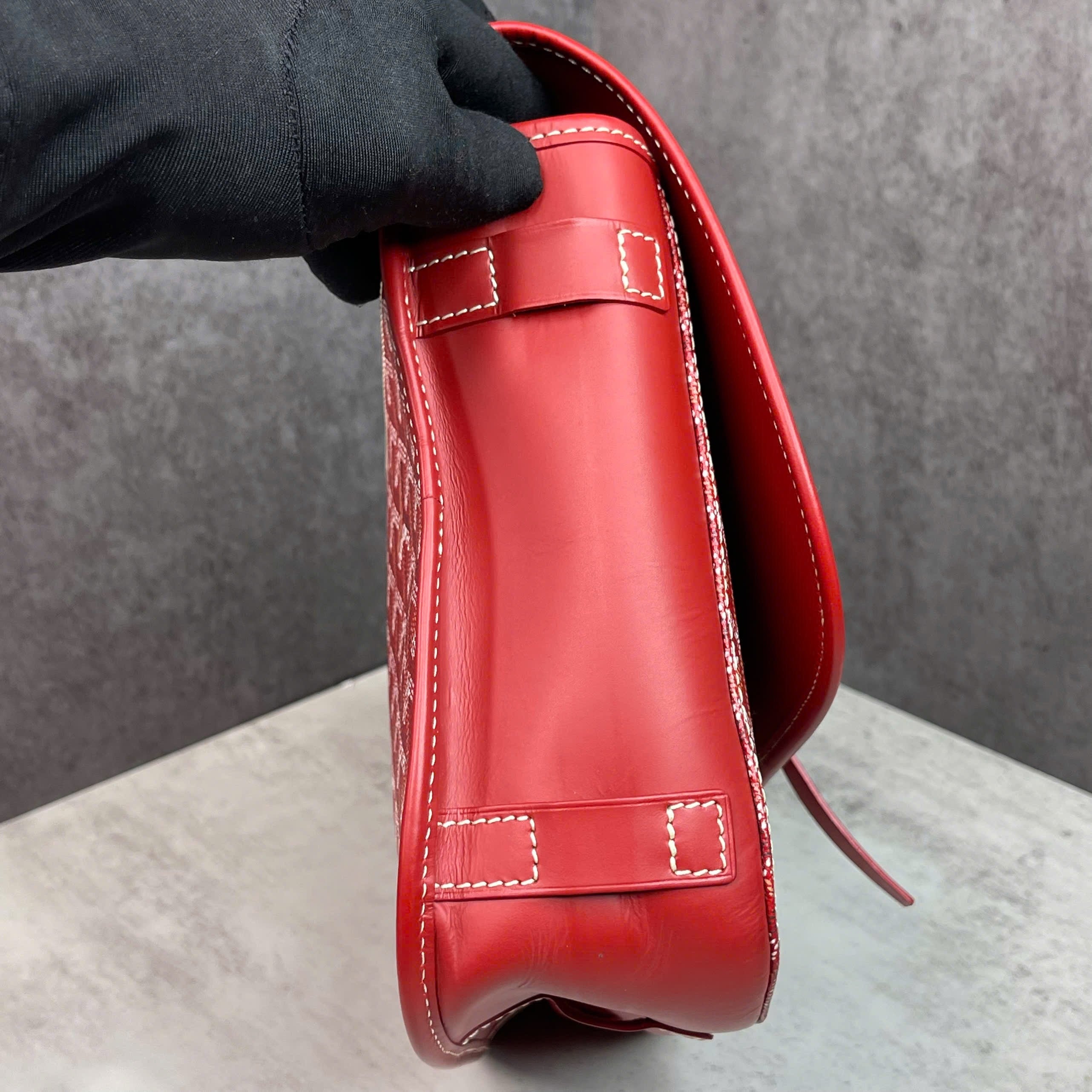 Goyard Belvedere PM Goyardine Red