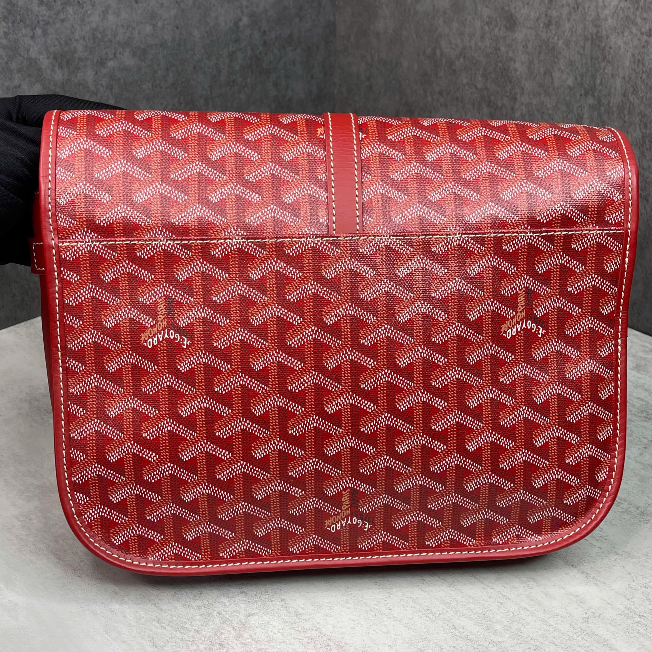 Goyard Belvedere PM Goyardine Red