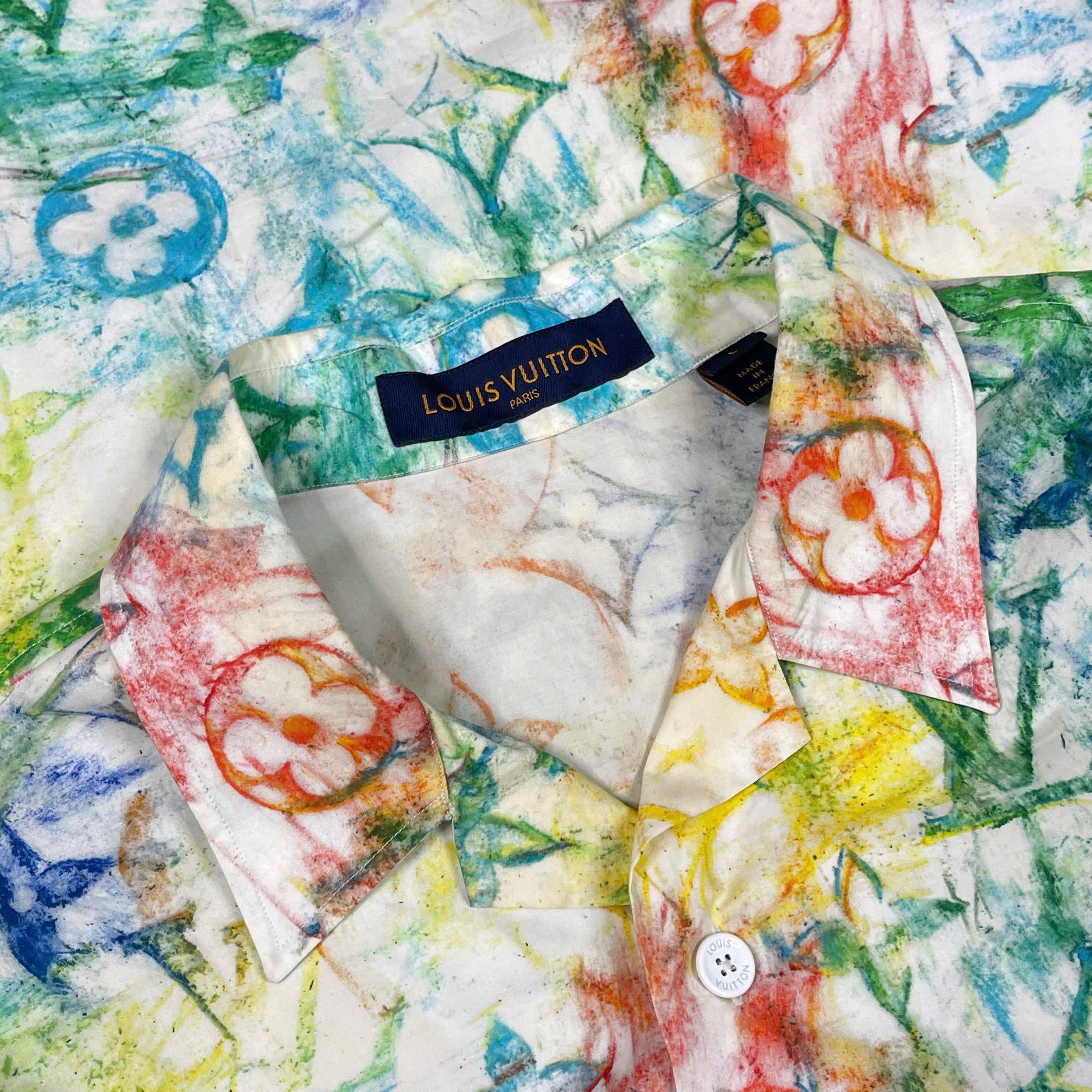 Áo sơ mi Louis Vuitton Monogram Watercolor size L