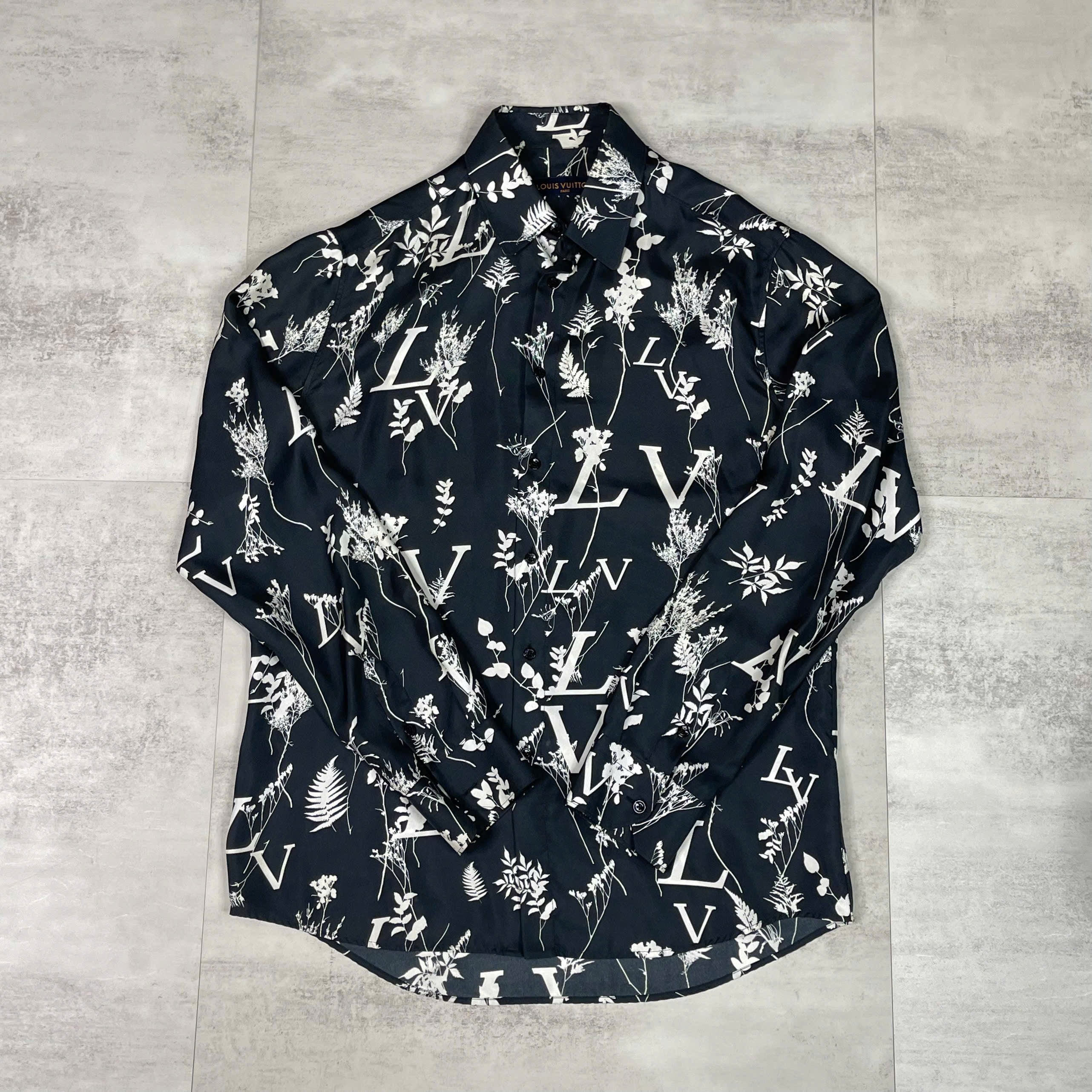 Áo sơ mi Louis Vuitton Floral Monogram Print