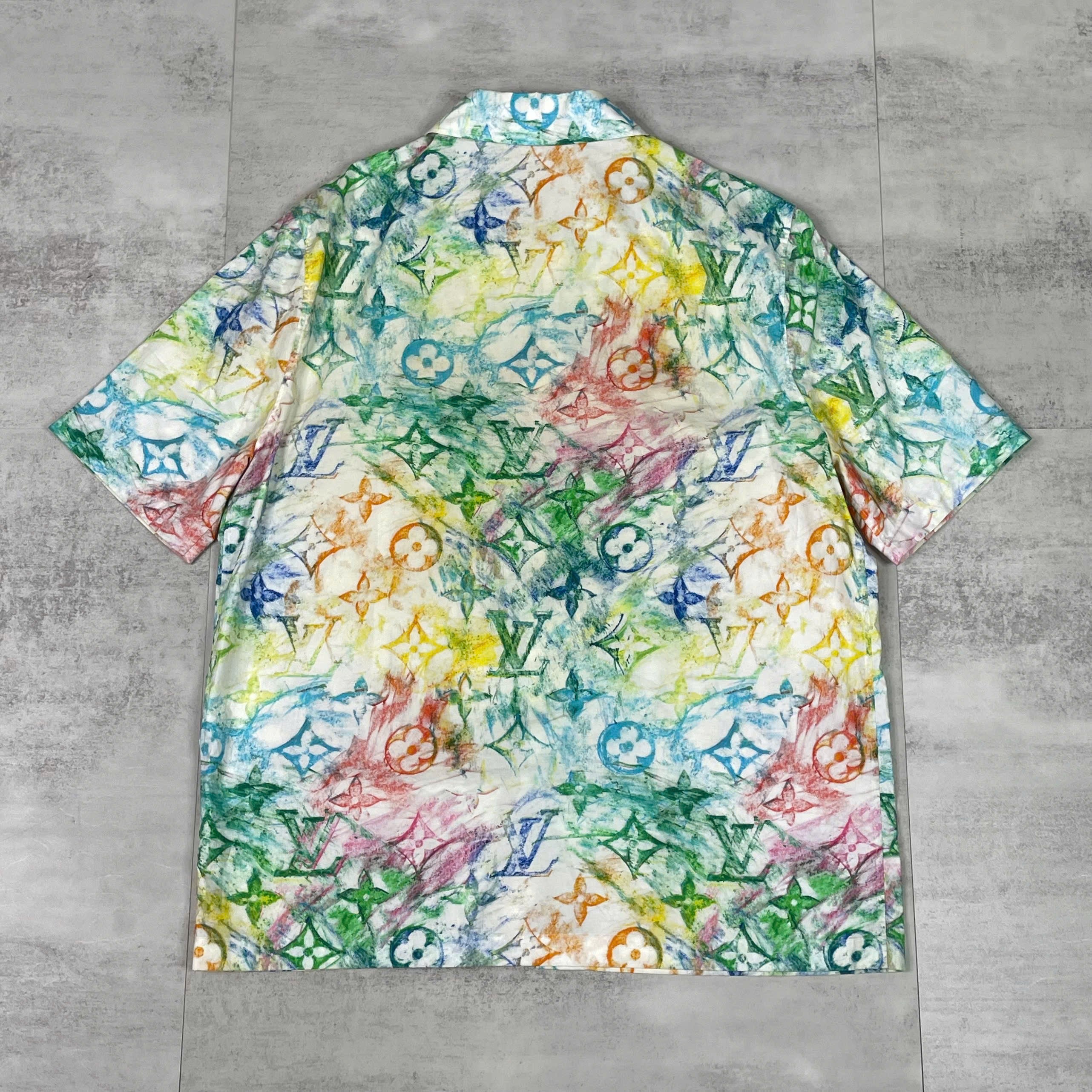 Áo sơ mi Louis Vuitton Monogram Watercolor size L
