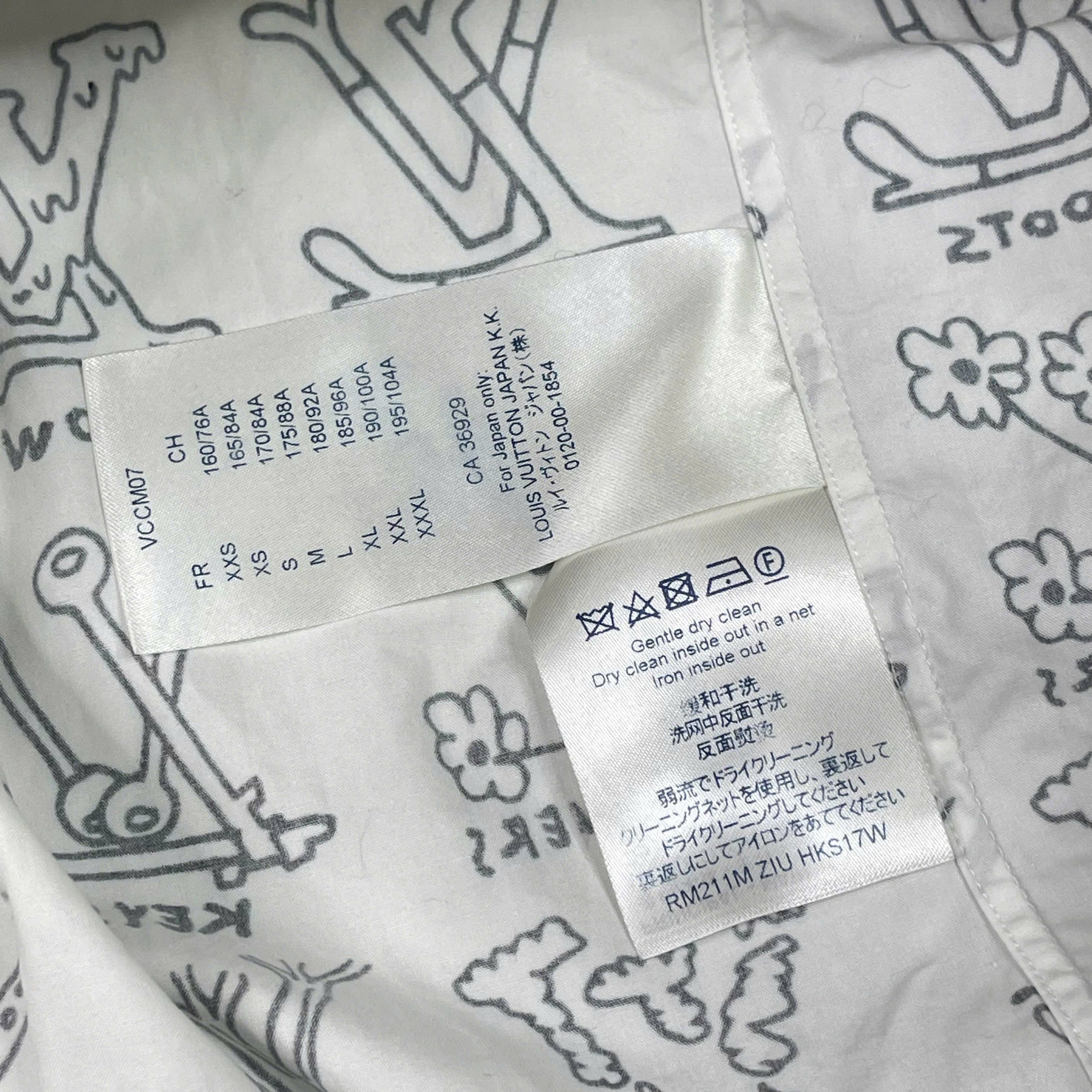 Áo sơ mi Louis Vuitton Monogram Illustration size L