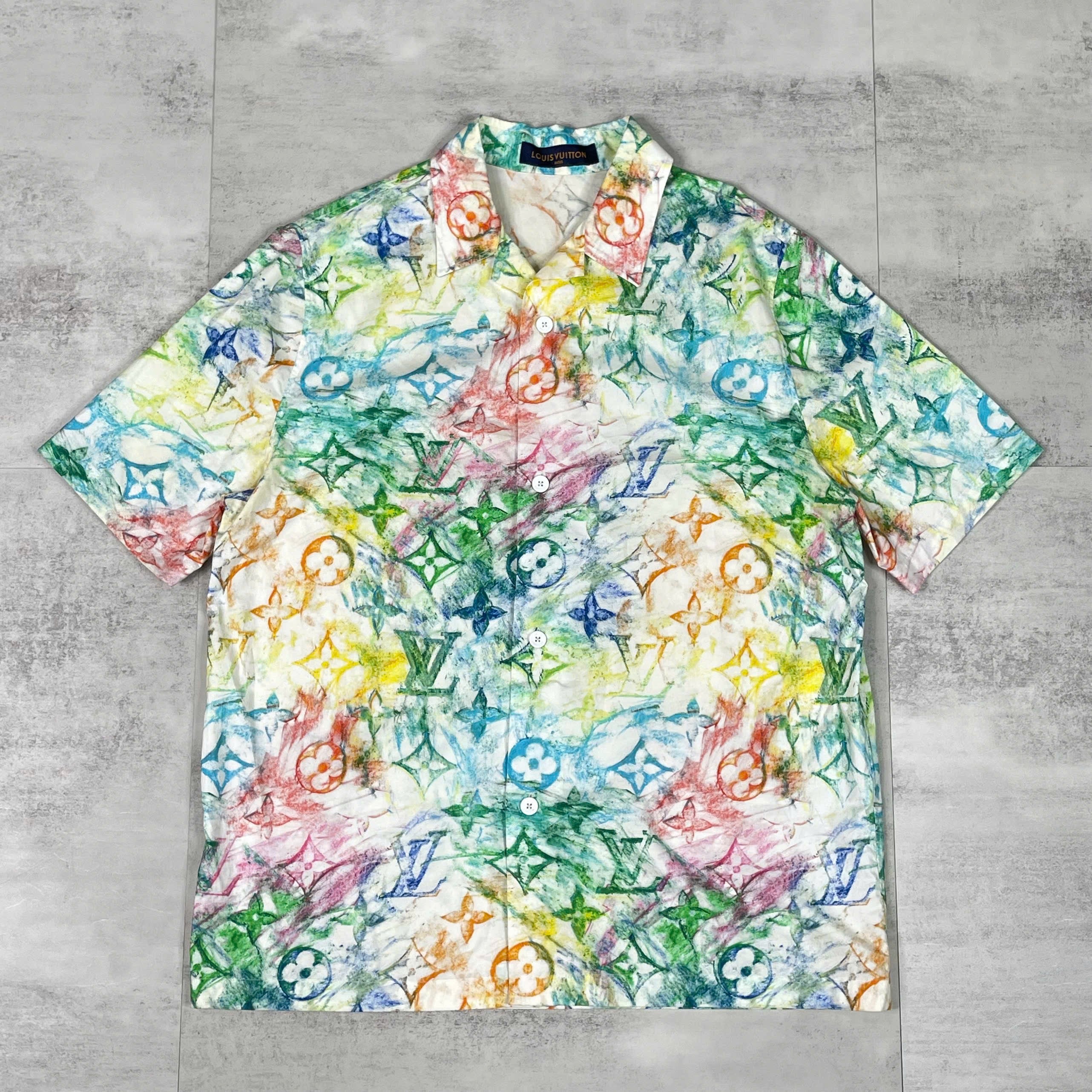 Áo sơ mi Louis Vuitton Monogram Watercolor size L