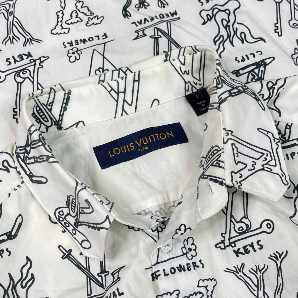 Áo sơ mi Louis Vuitton Monogram Illustration size L