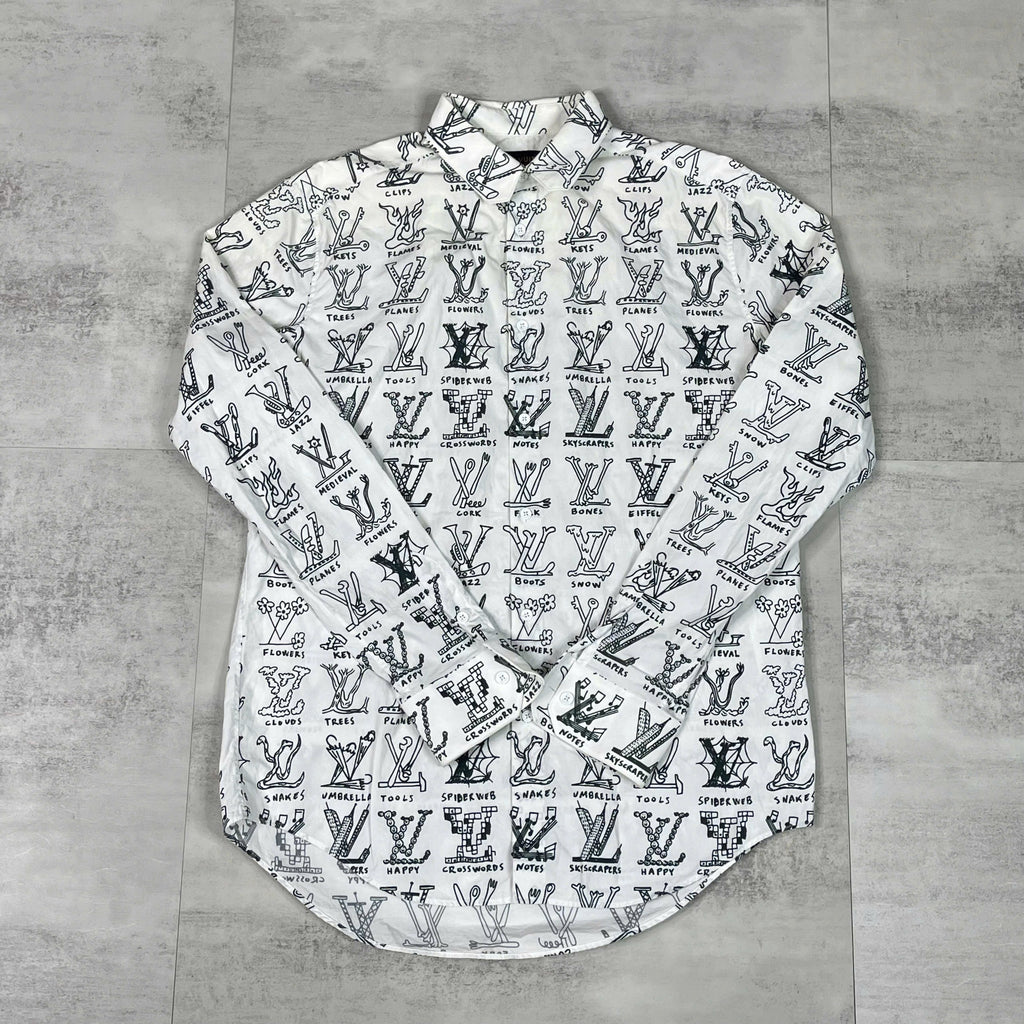 Áo sơ mi Louis Vuitton Monogram Illustration size L