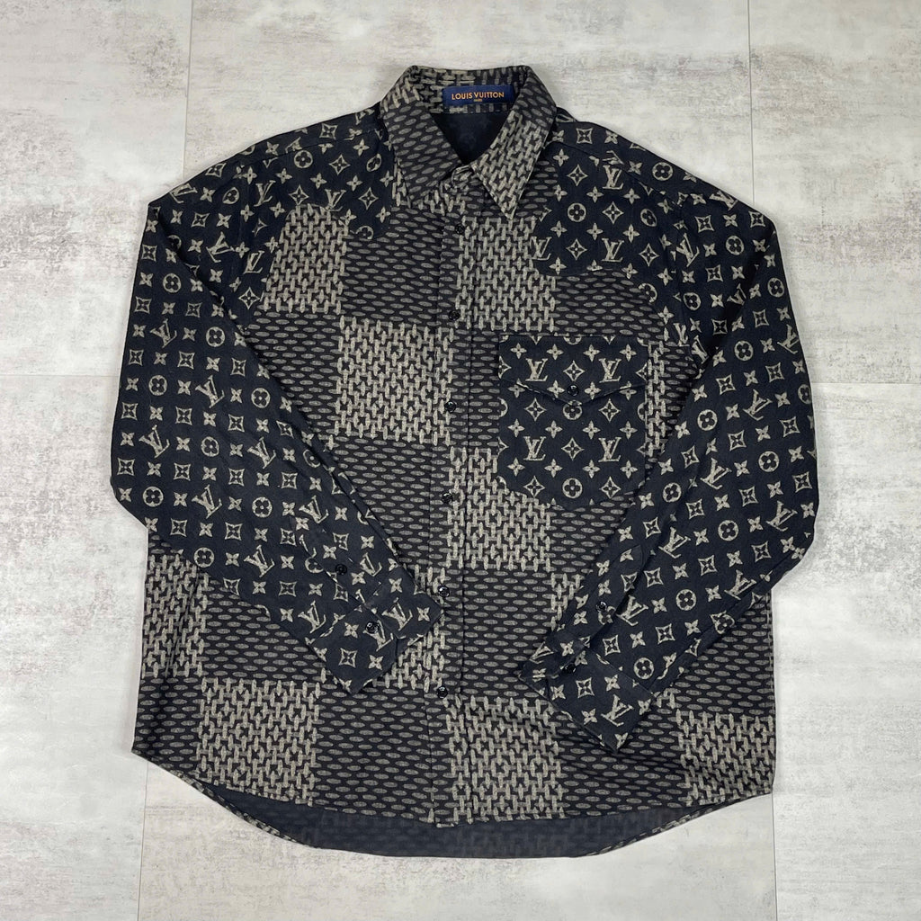 Áo sơ mi Louis Vuitton Monogram Patchwork