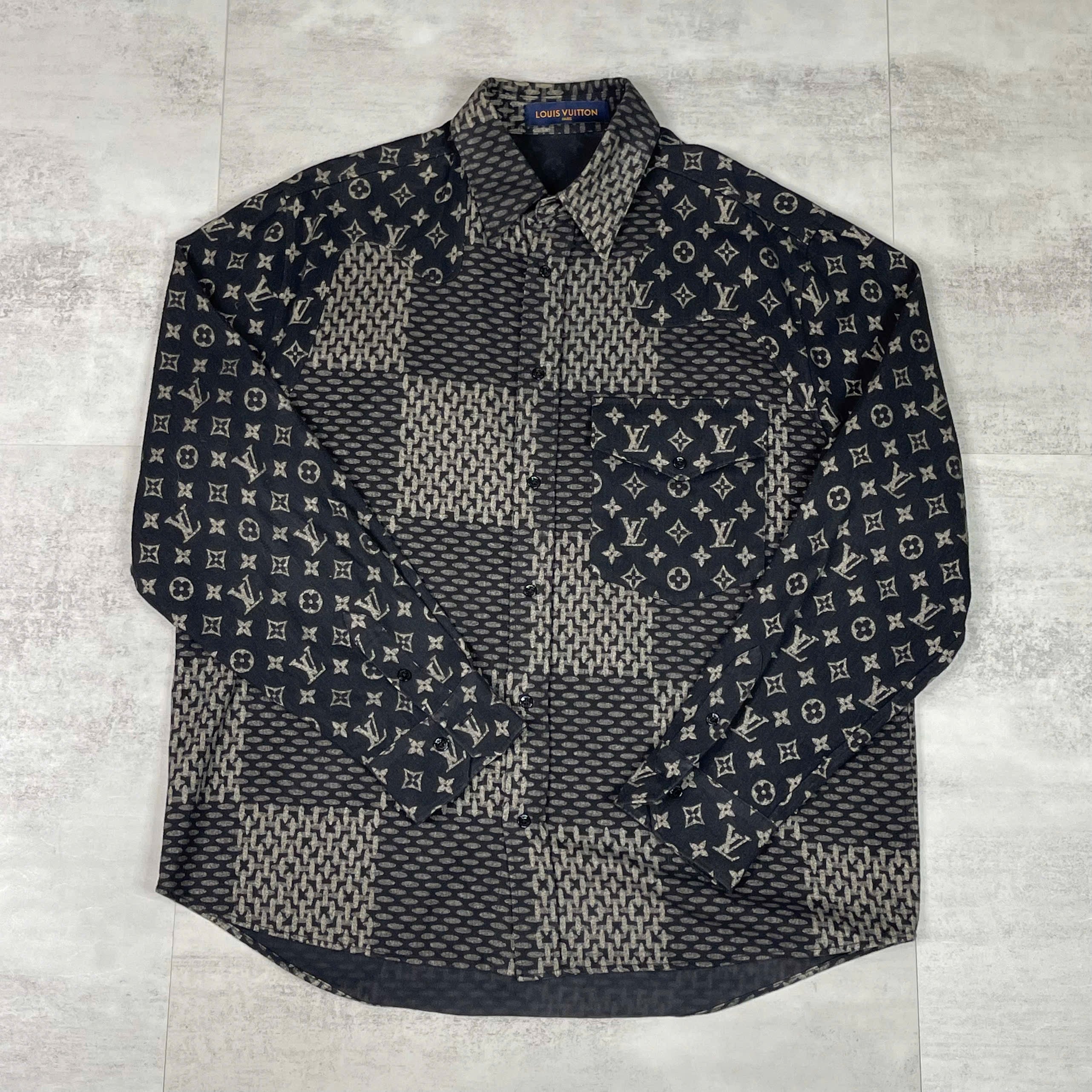 Áo sơ mi Louis Vuitton Monogram Patchwork