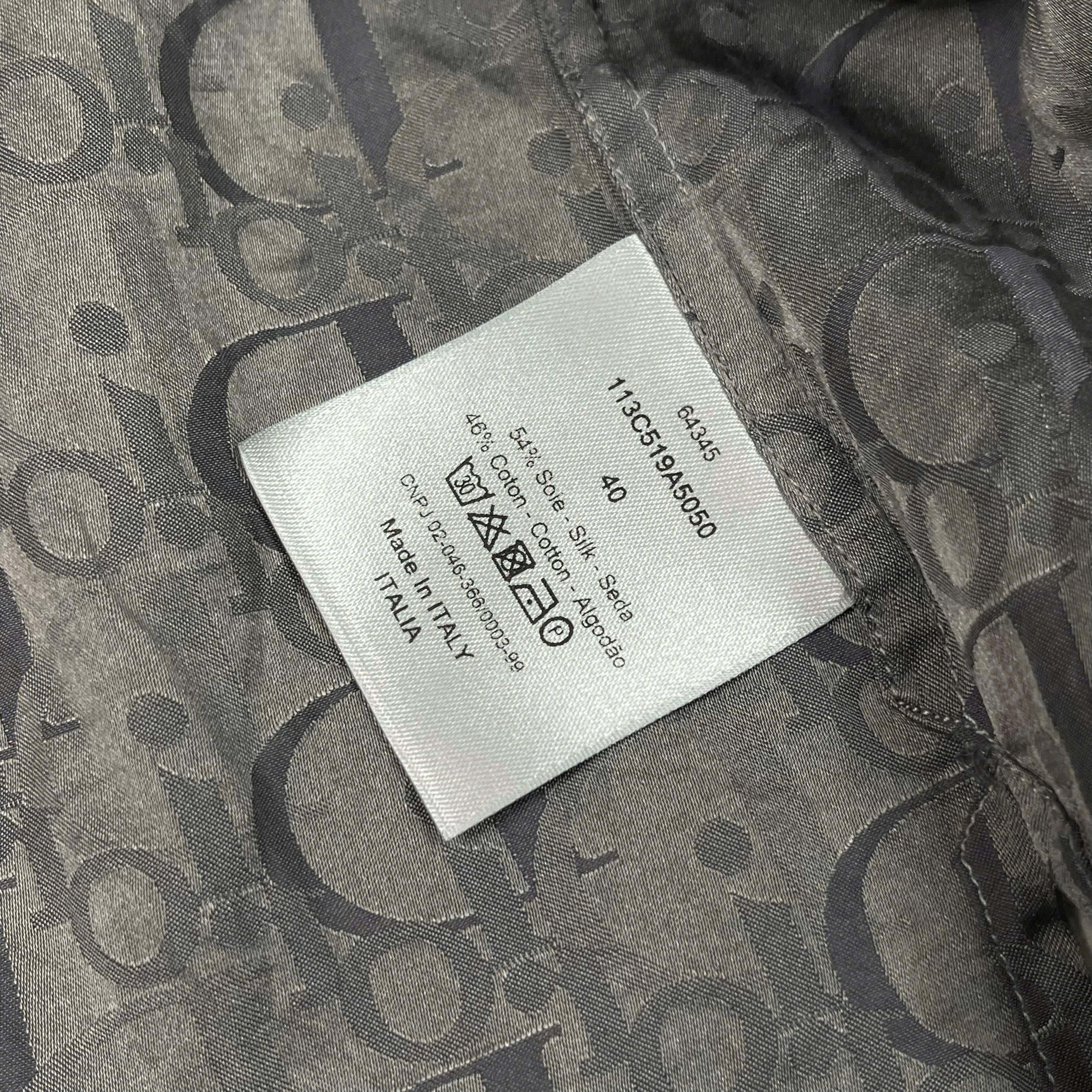 Áo sơ mi Dior Oblique Short Sleeve Denim – Size 40