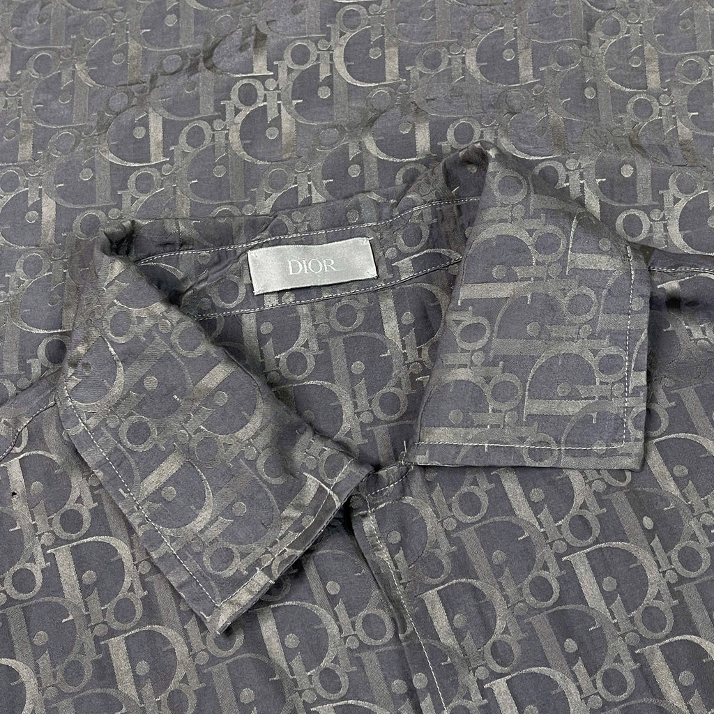 Áo sơ mi Dior Oblique Short Sleeve Denim – Size 40