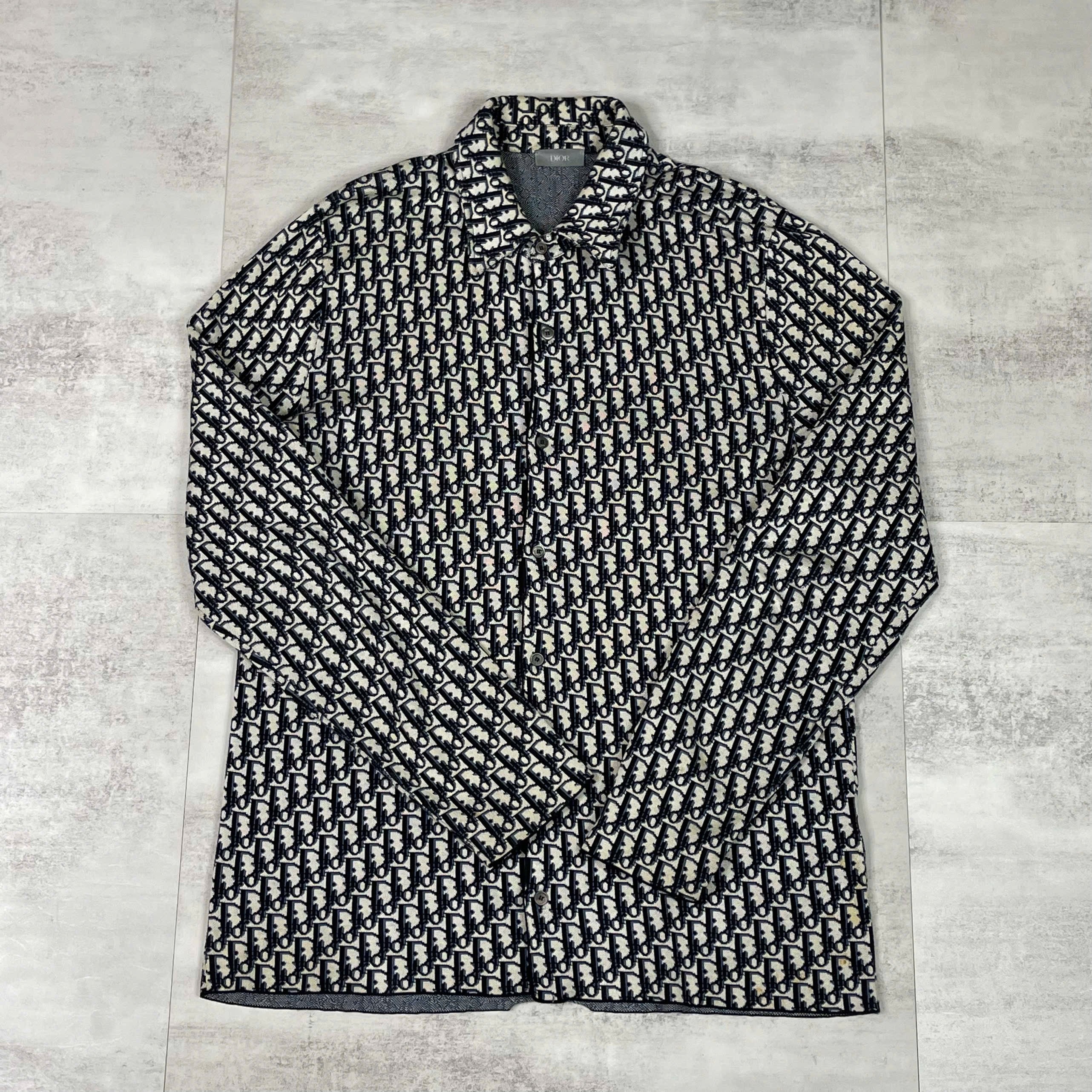 Áo sơ mi Dior Oblique Long Sleeve – Size M