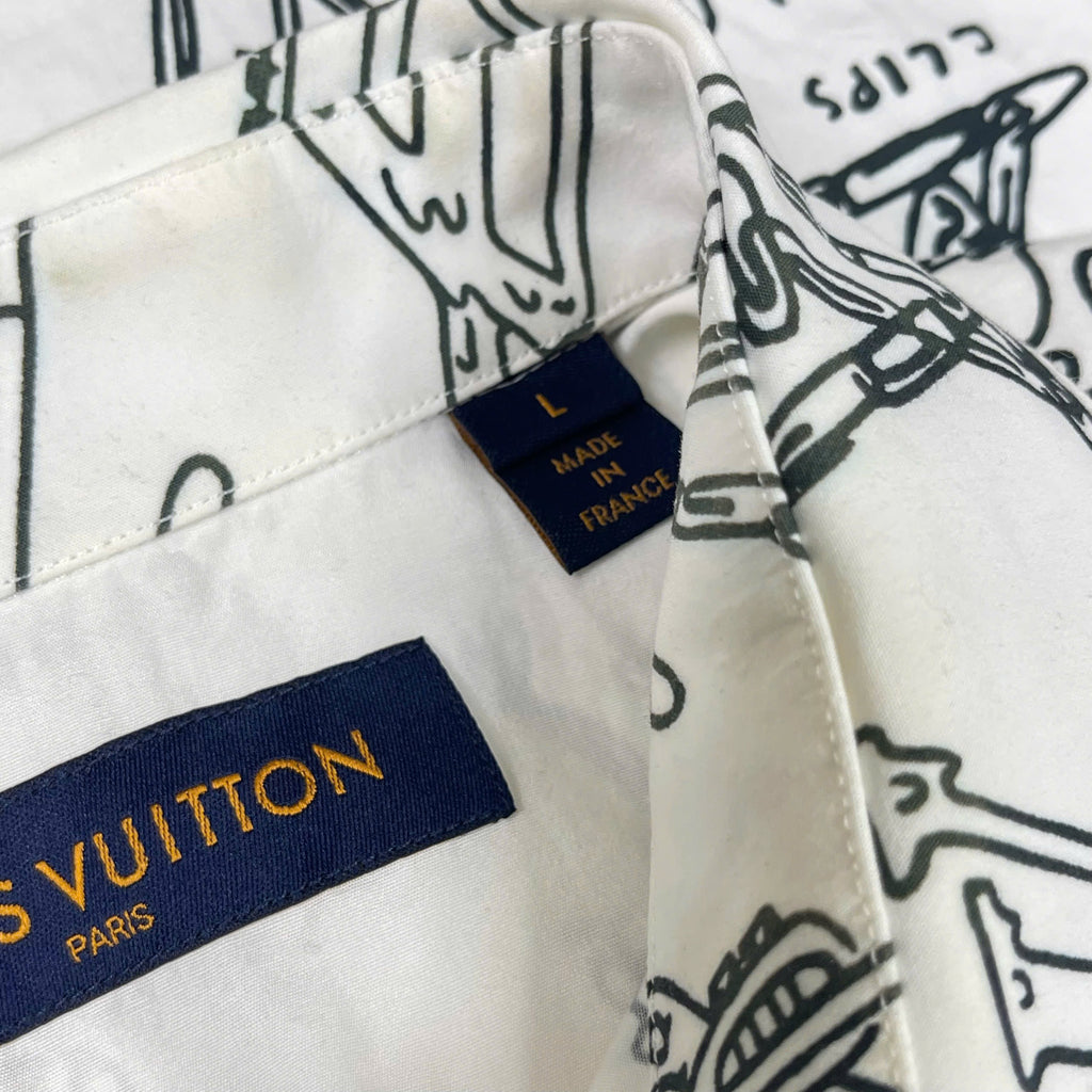 Áo sơ mi Louis Vuitton Monogram Illustration size L