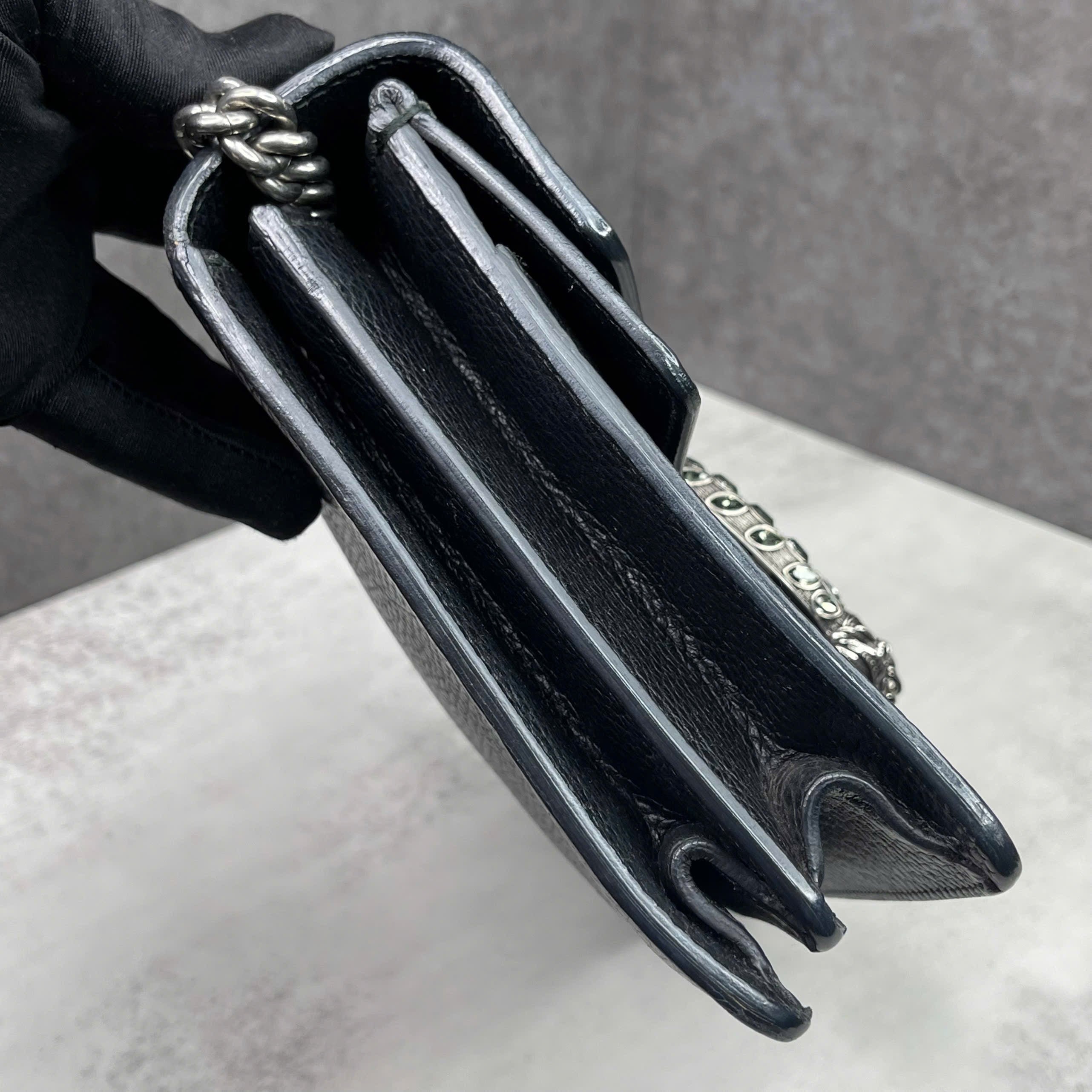 Gucci Dionysus Leather Black size 26